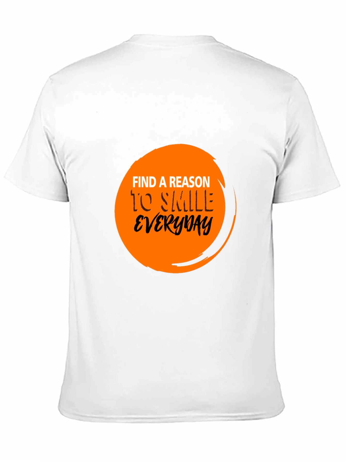 Inspirational Find a Reason to Smile Black T-Shirt