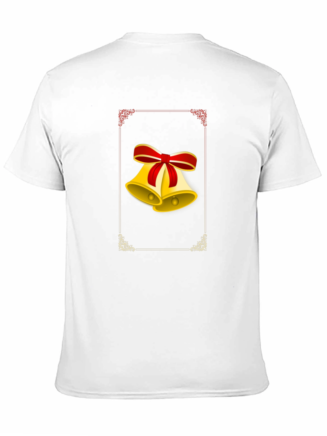 Festive Christmas Bells Graphic Tee - Black