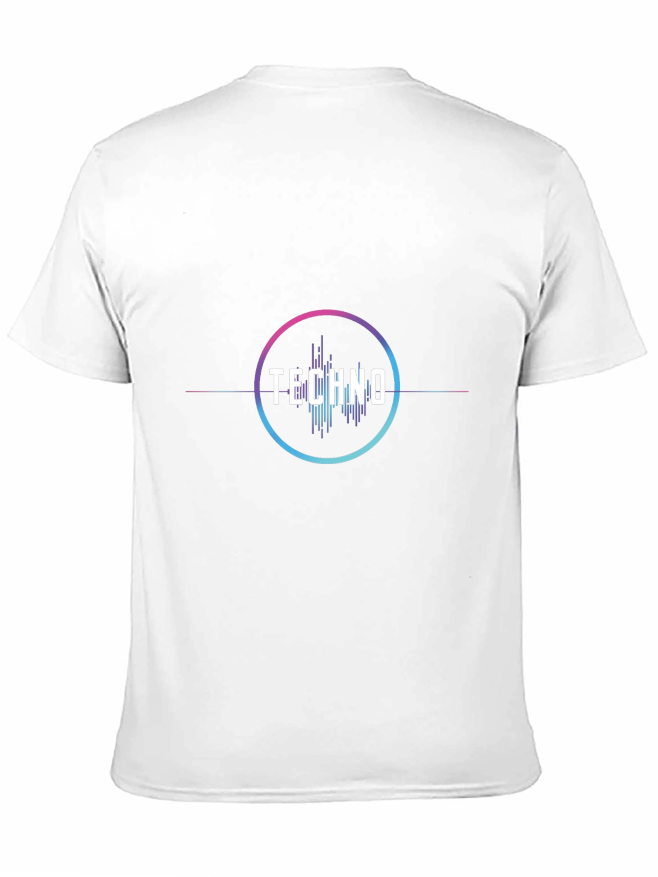 Techno Music Graphic Tee - Stylish Black Cotton T-Shirt