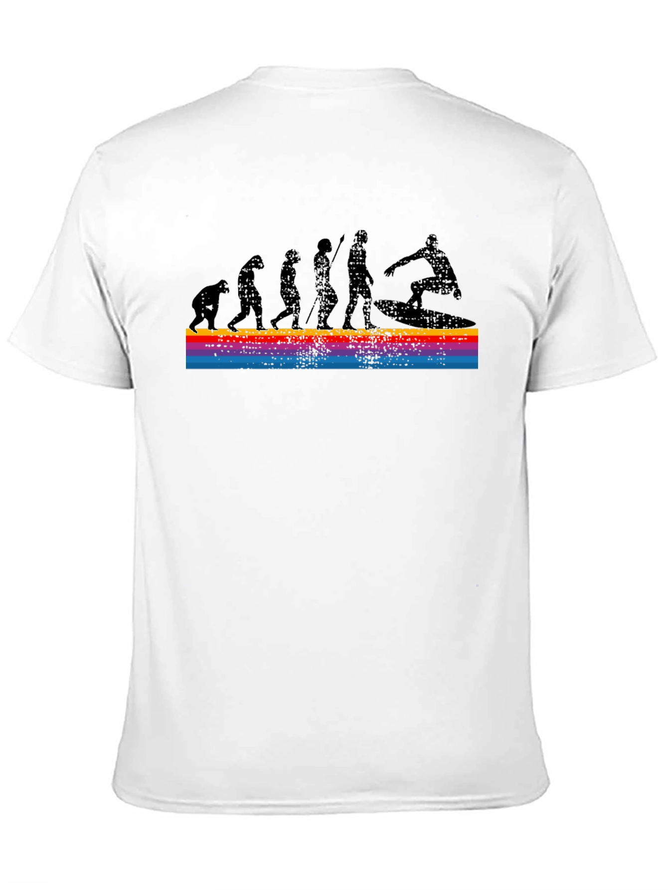 Evolution of Surfing Graphic Tee - Black
