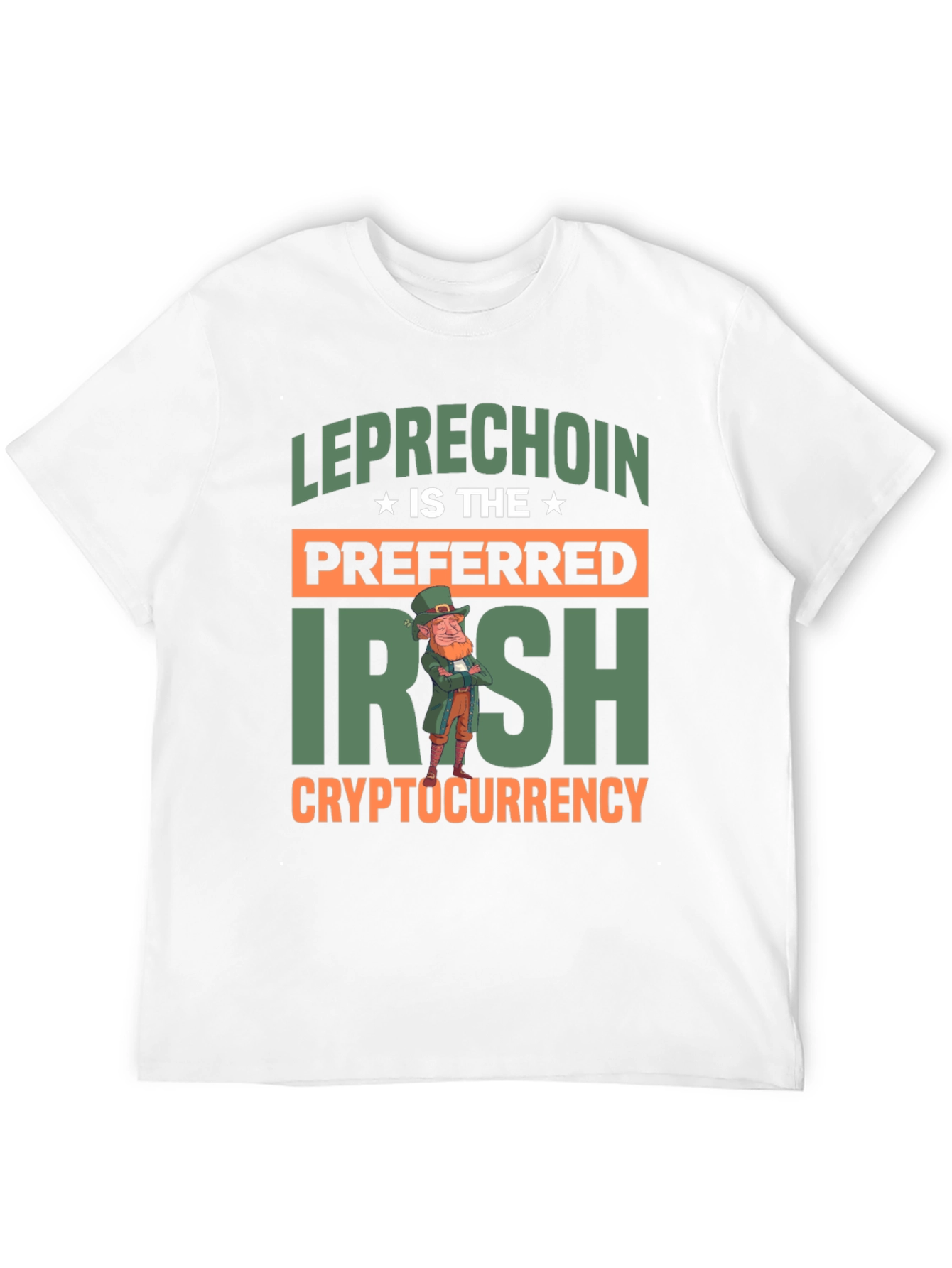 Leprechaun Irish Cryptocurrency Graphic T-Shirt