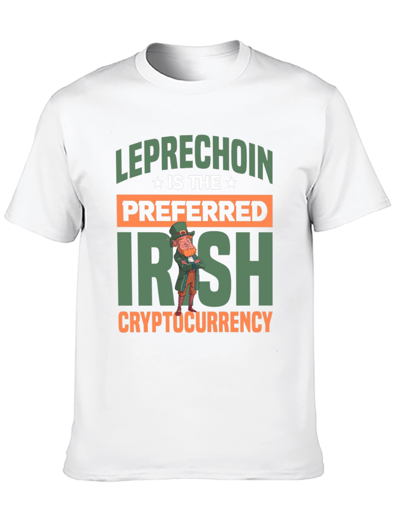 Leprechaun Irish Cryptocurrency Graphic T-Shirt