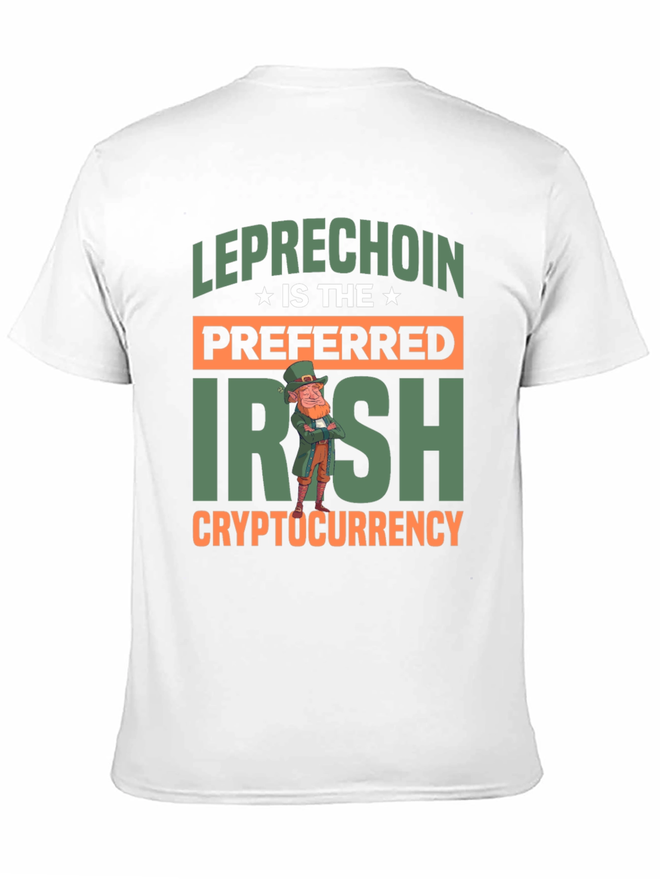 Leprechaun Irish Cryptocurrency Graphic T-Shirt