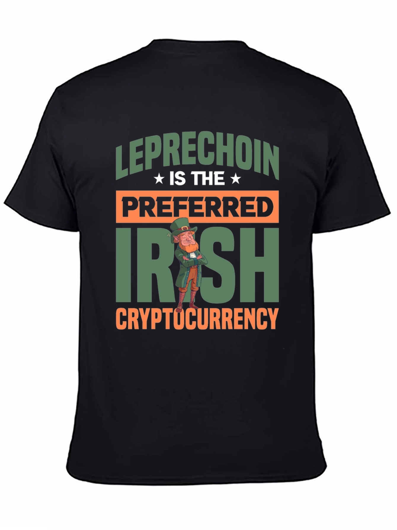 Leprechaun Irish Cryptocurrency Graphic T-Shirt