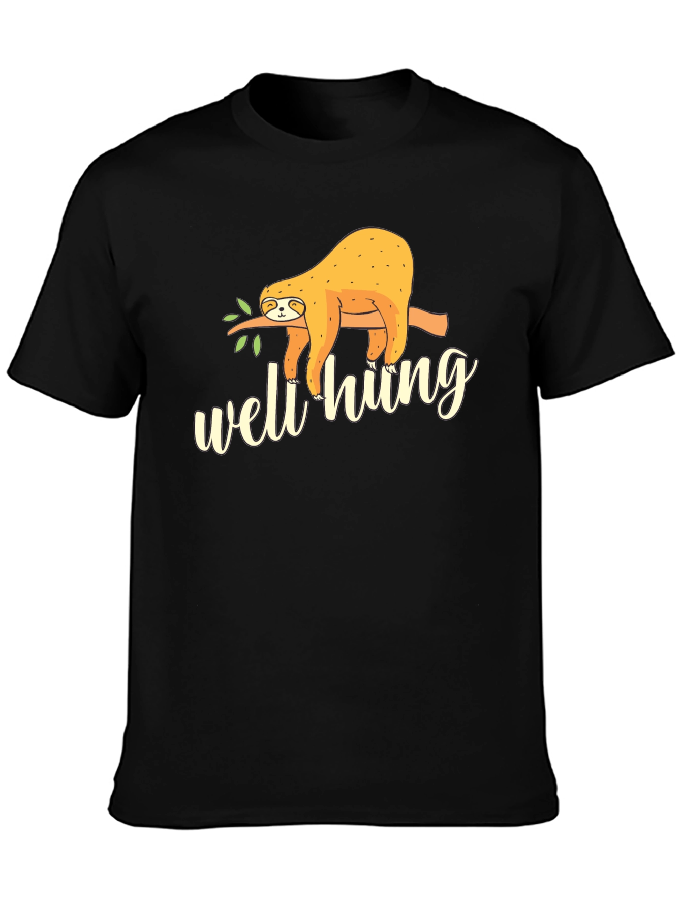 Well Hung Sloth Graphic Tee - Funny Casual T-Shirt