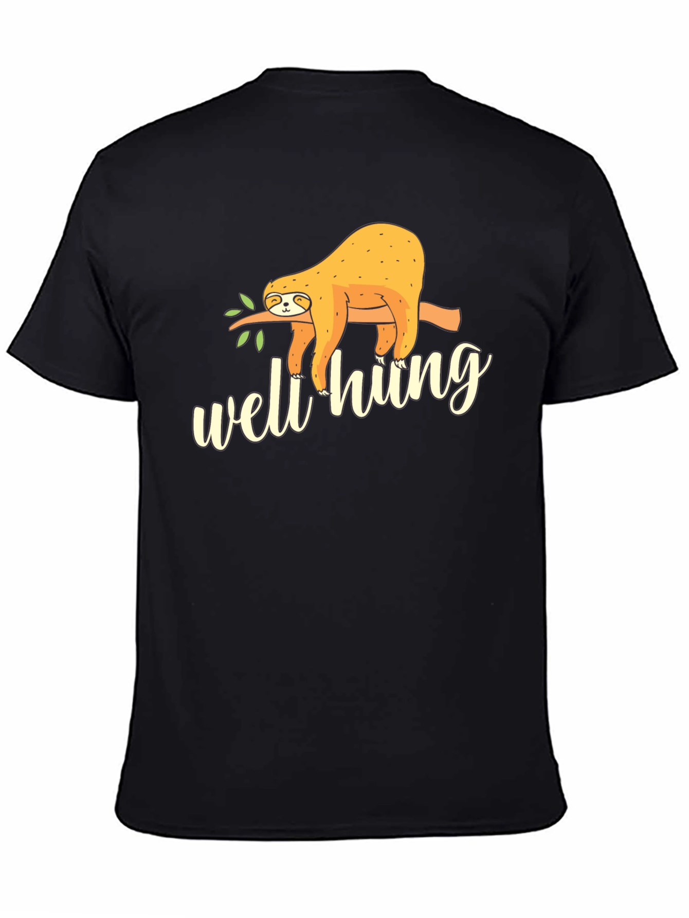 Well Hung Sloth Graphic Tee - Funny Casual T-Shirt