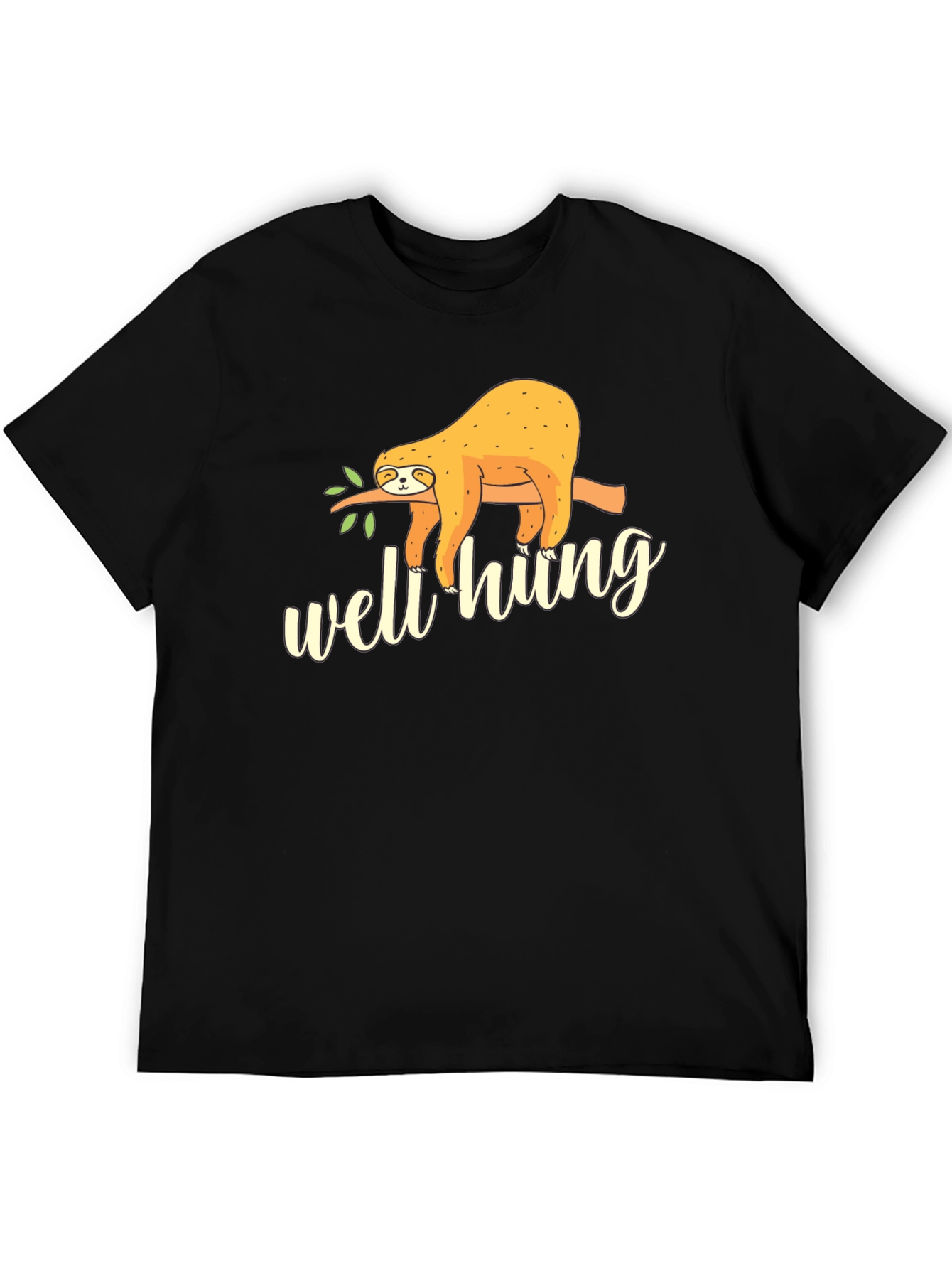 Well Hung Sloth Graphic Tee - Funny Casual T-Shirt