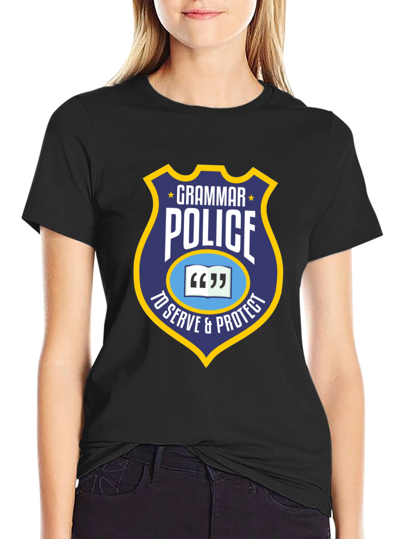 Grammar Police T-Shirt - To Serve & Protect