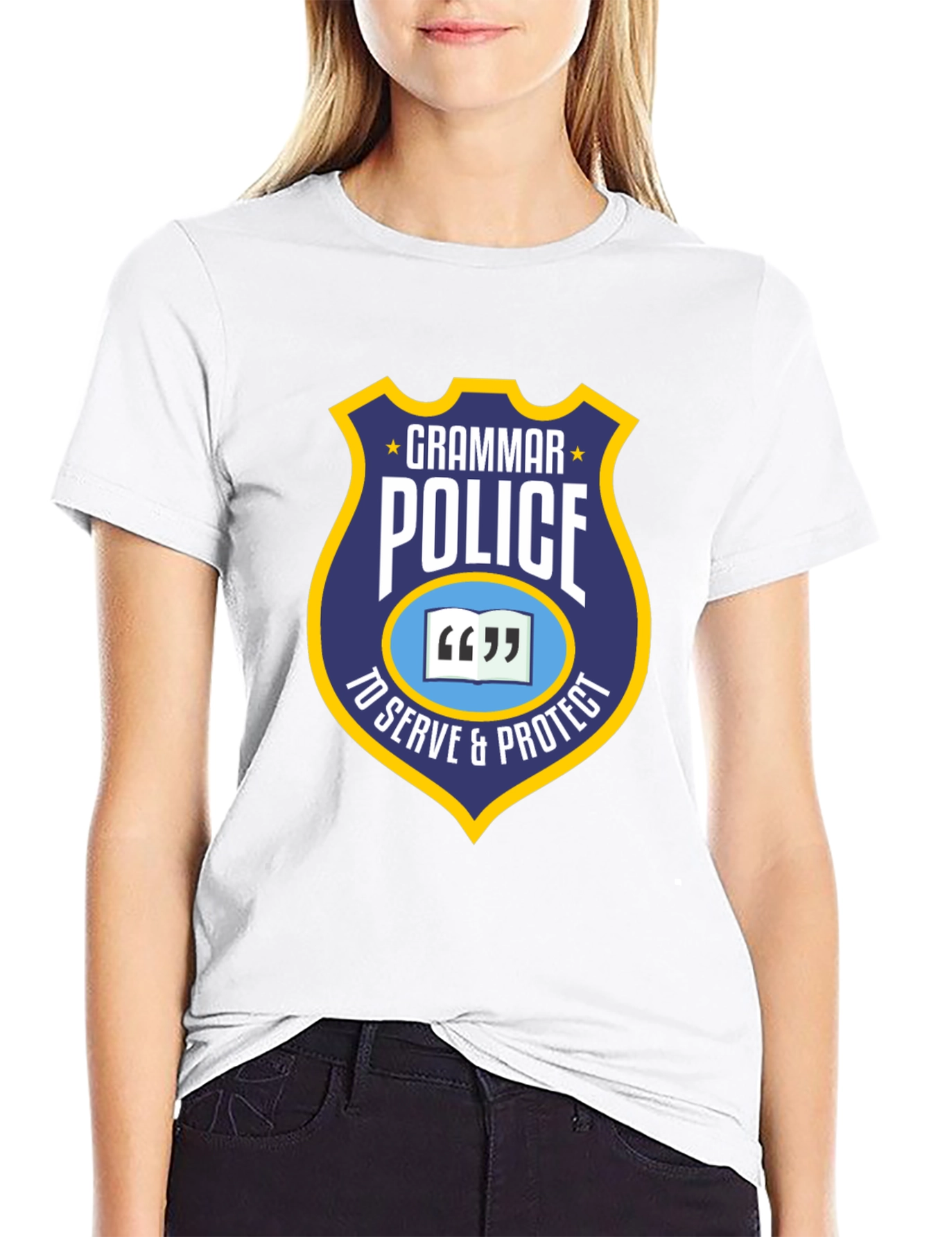 Grammar Police T-Shirt - To Serve & Protect
