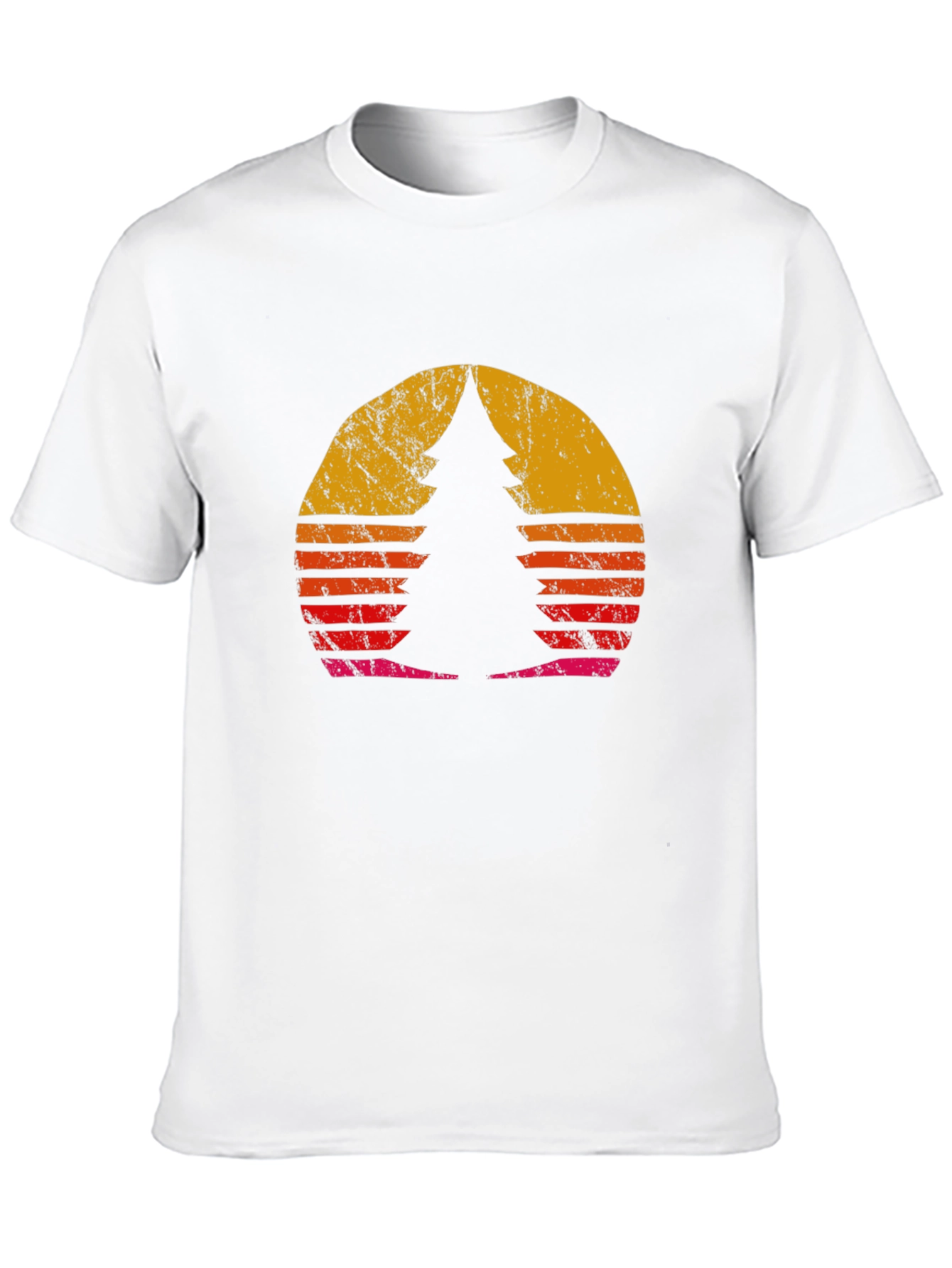 Retro Sunset Pine Tree Graphic Tee