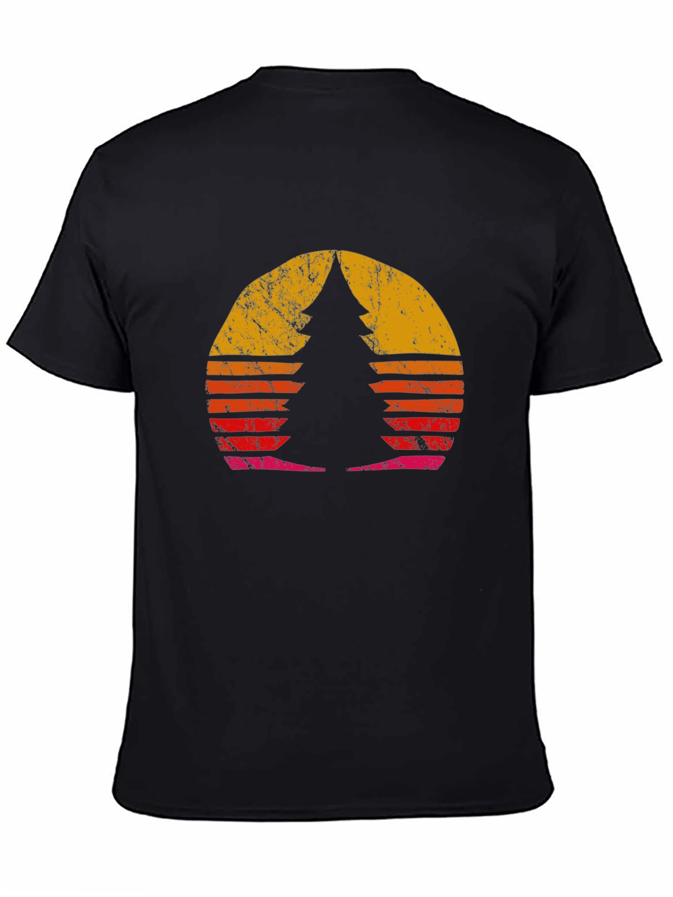 Retro Sunset Pine Tree Graphic Tee