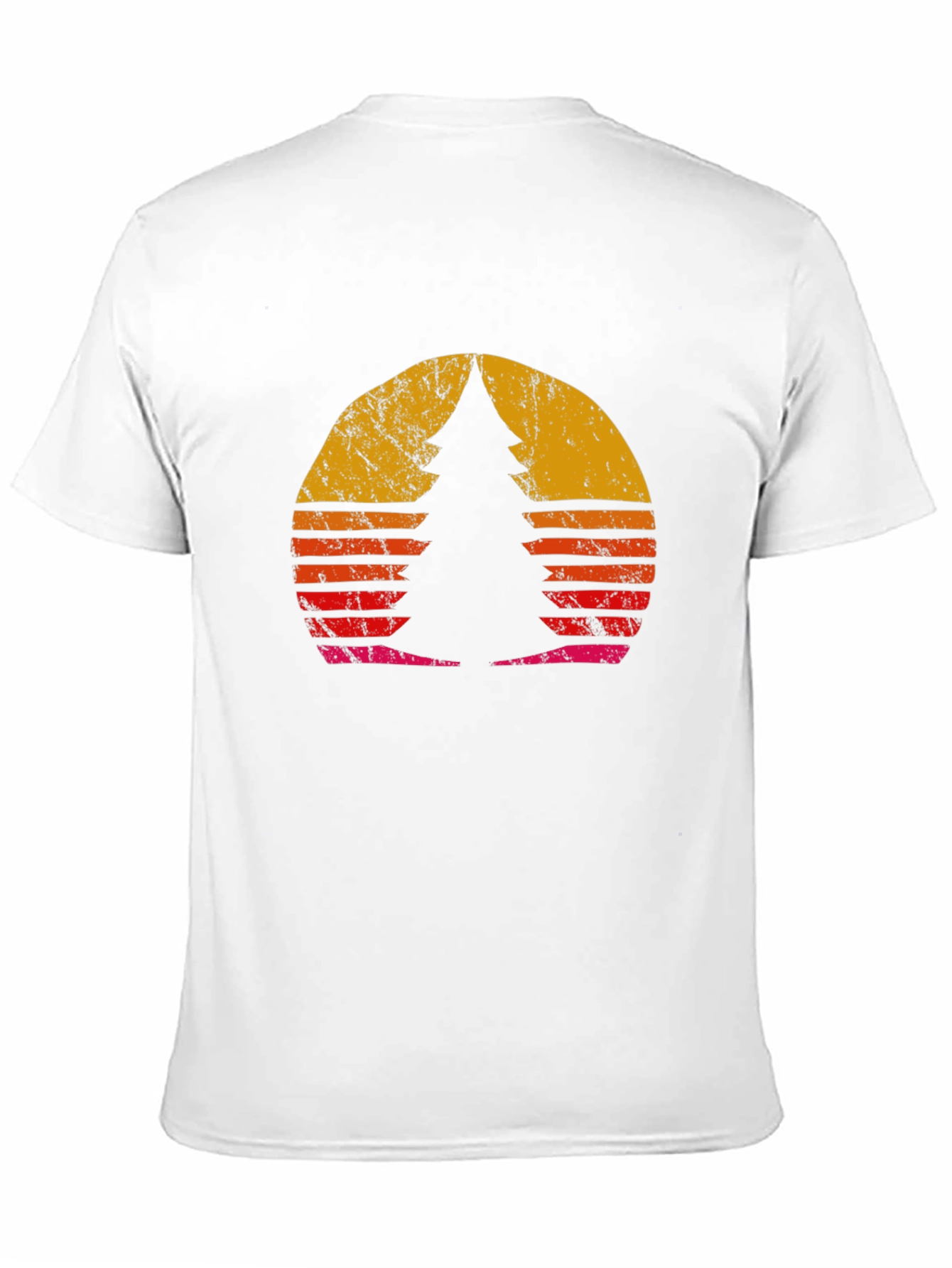 Retro Sunset Pine Tree Graphic Tee