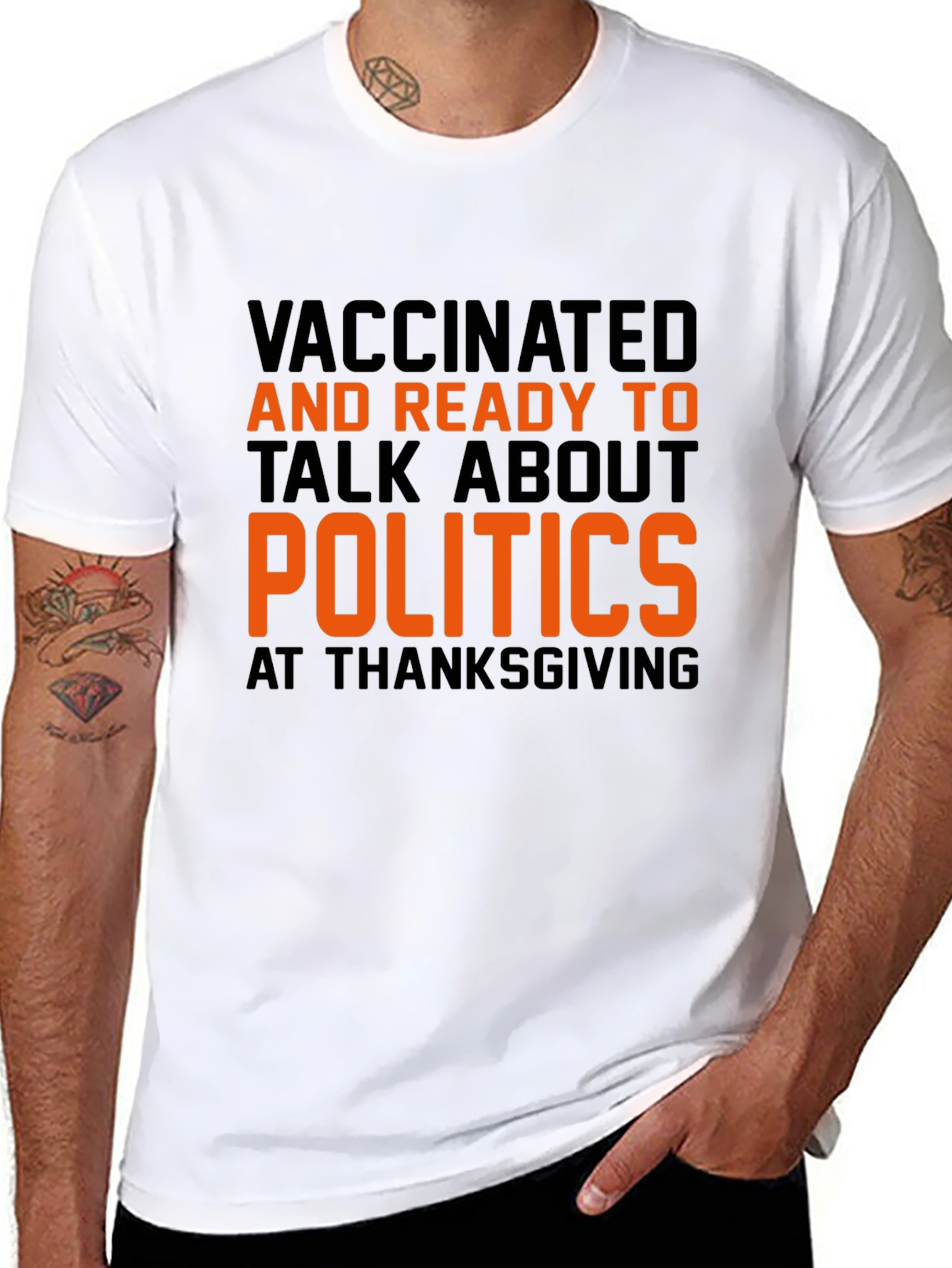 Vaccinated Politics Thanksgiving T-Shirt