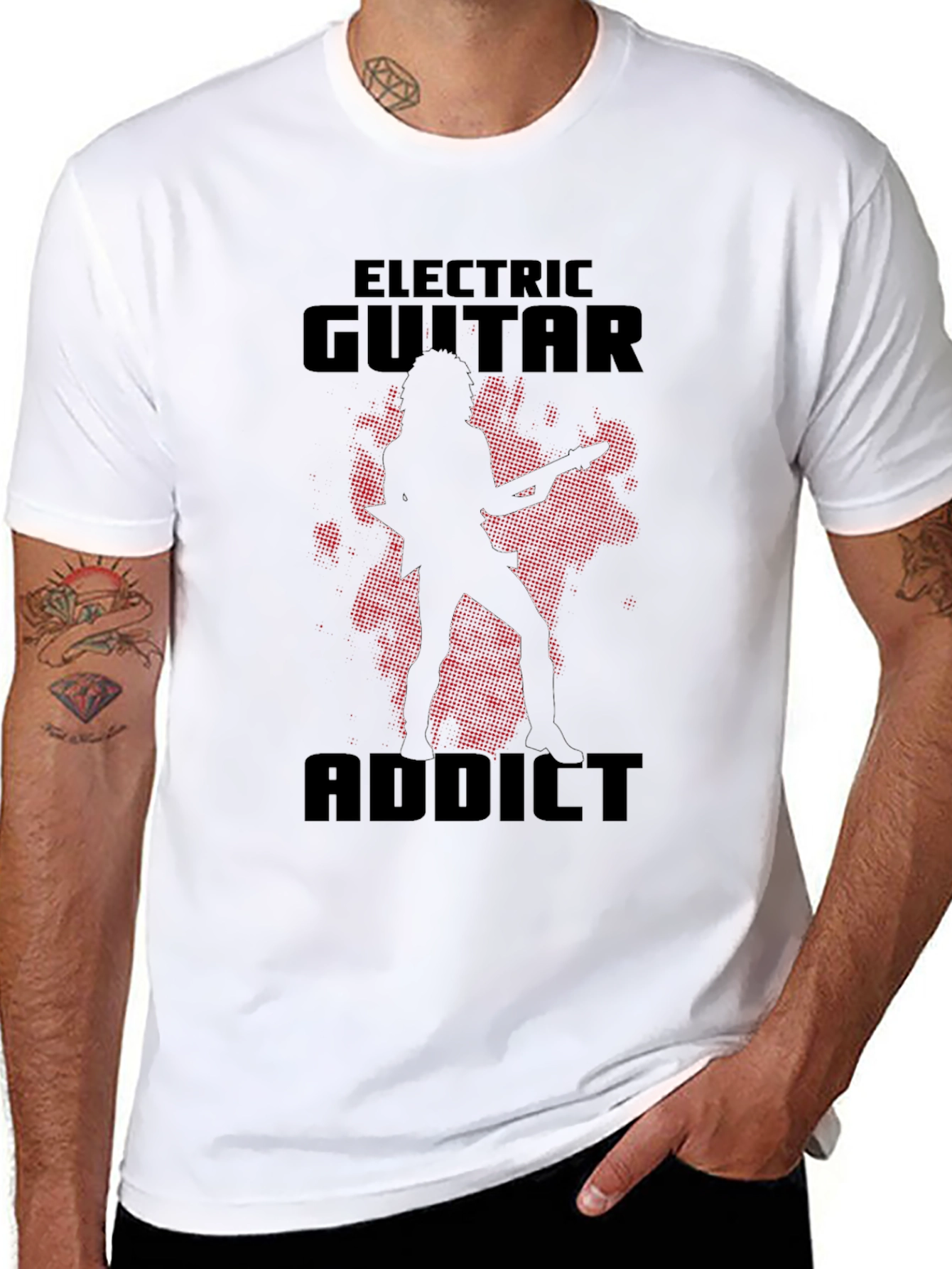 Electric Guitar Addict Graphic T-Shirt