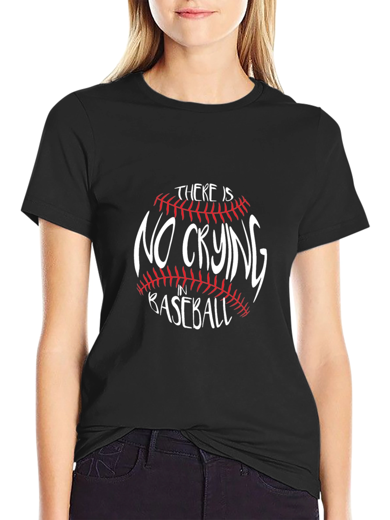No Crying in Baseball Graphic T-Shirt