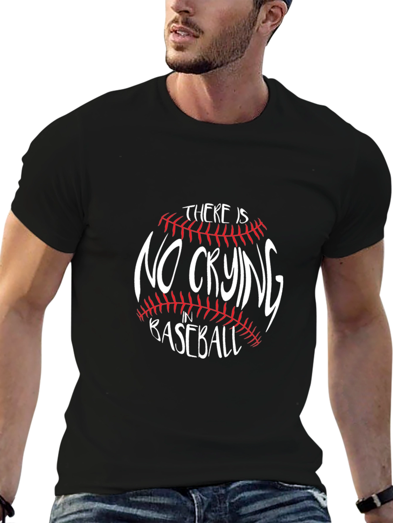 No Crying in Baseball Graphic T-Shirt