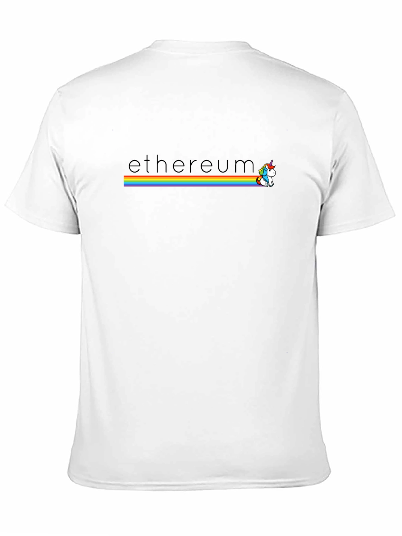 Ethereum Rainbow Unicorn T-Shirt - Black