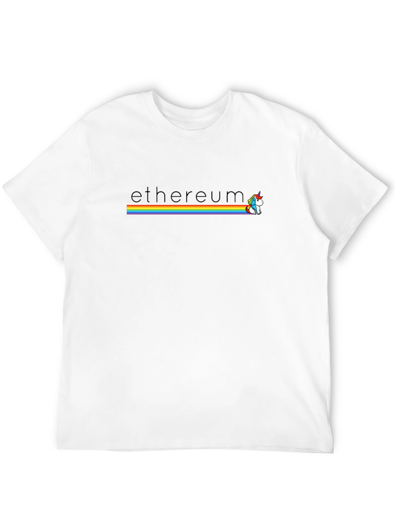 Ethereum Rainbow Unicorn T-Shirt - Black