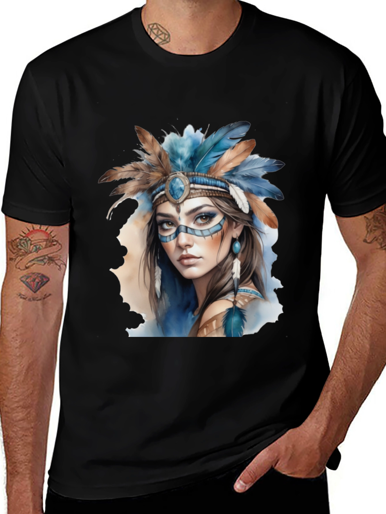 Native American Woman Graphic Tee