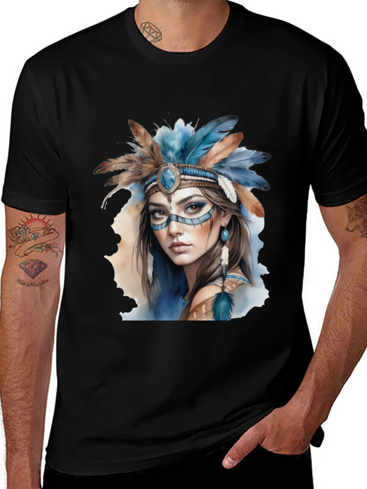 Native American Woman Graphic Tee