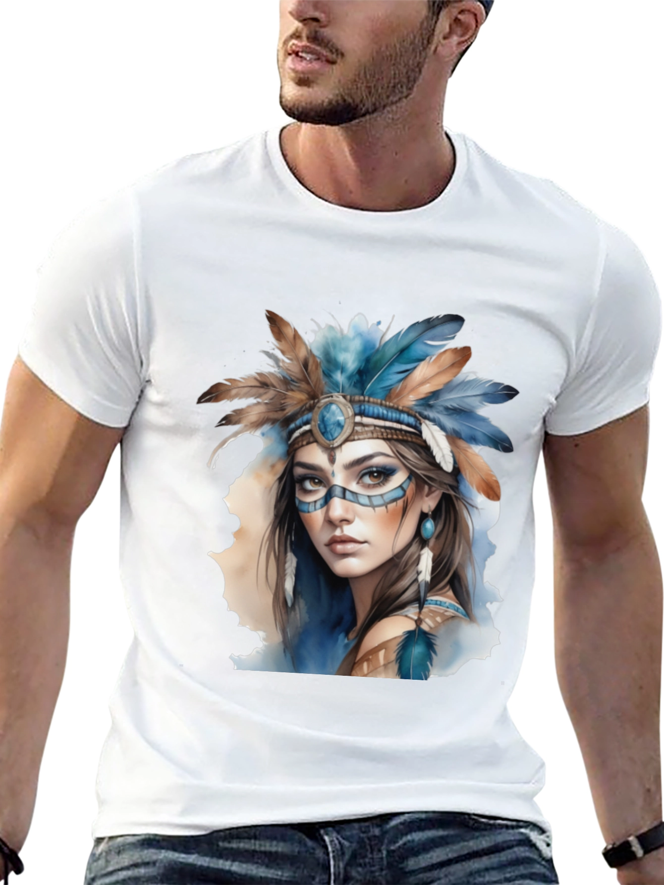 Native American Woman Graphic Tee