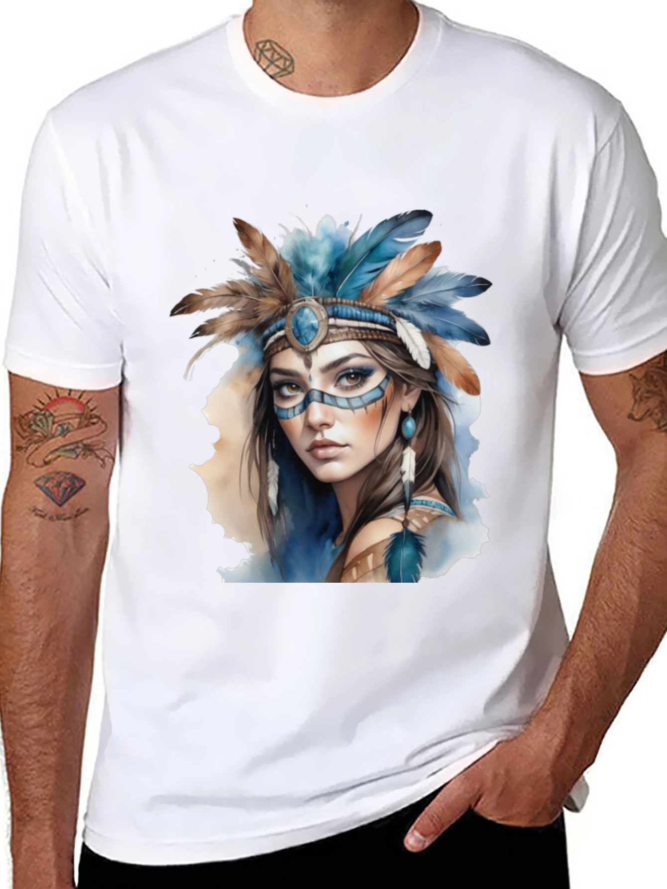 Native American Woman Graphic Tee