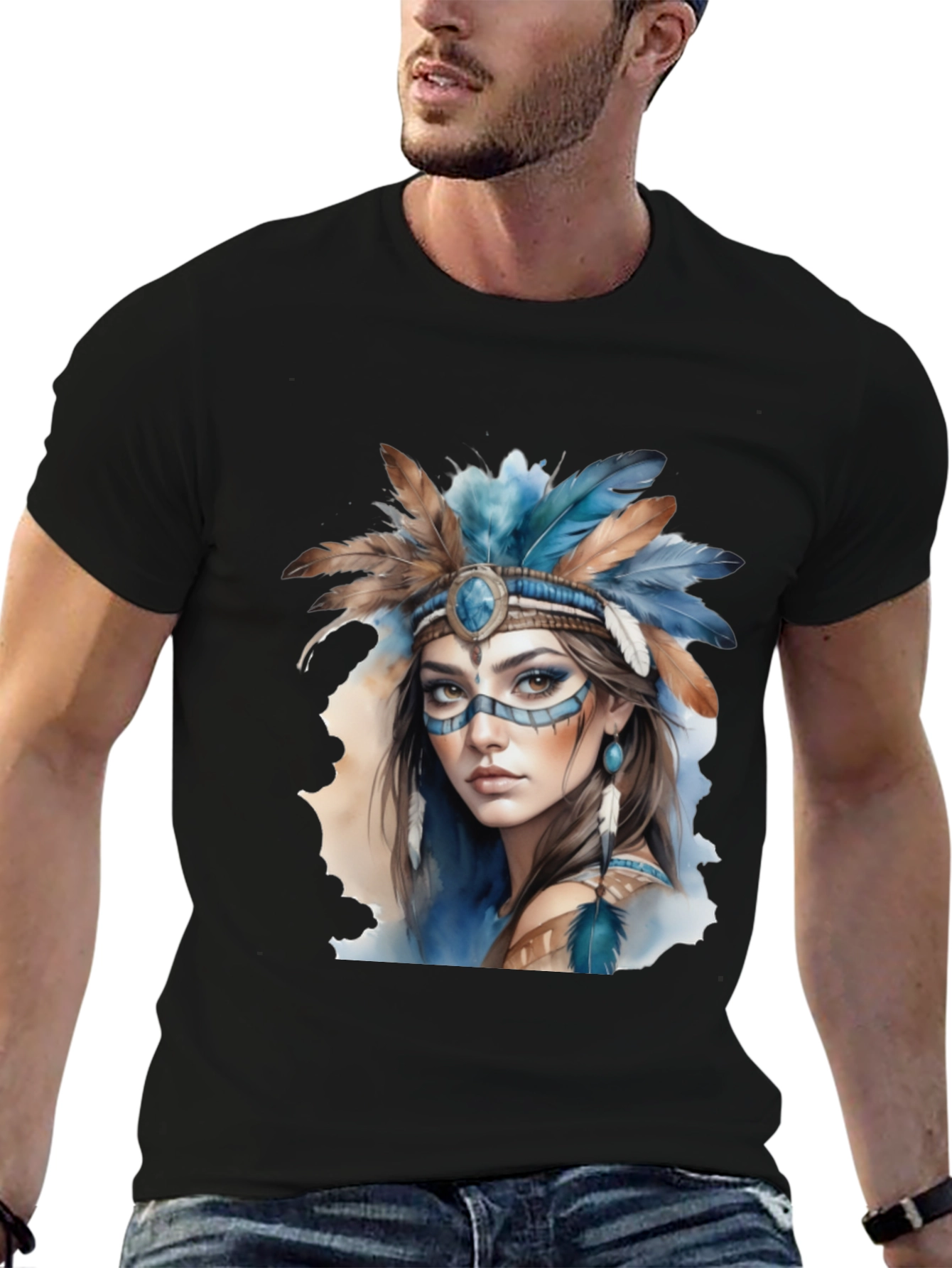 Native American Woman Graphic Tee
