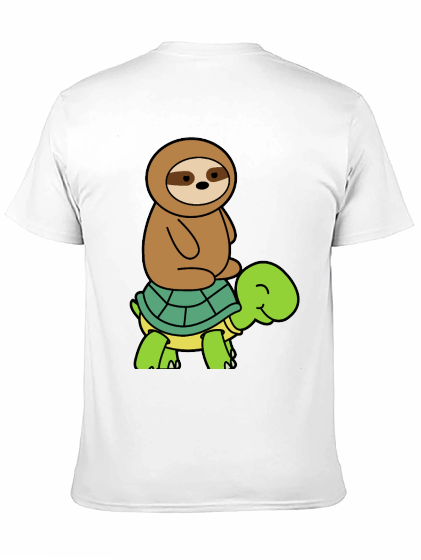 Sloth Riding Turtle Graphic Tee