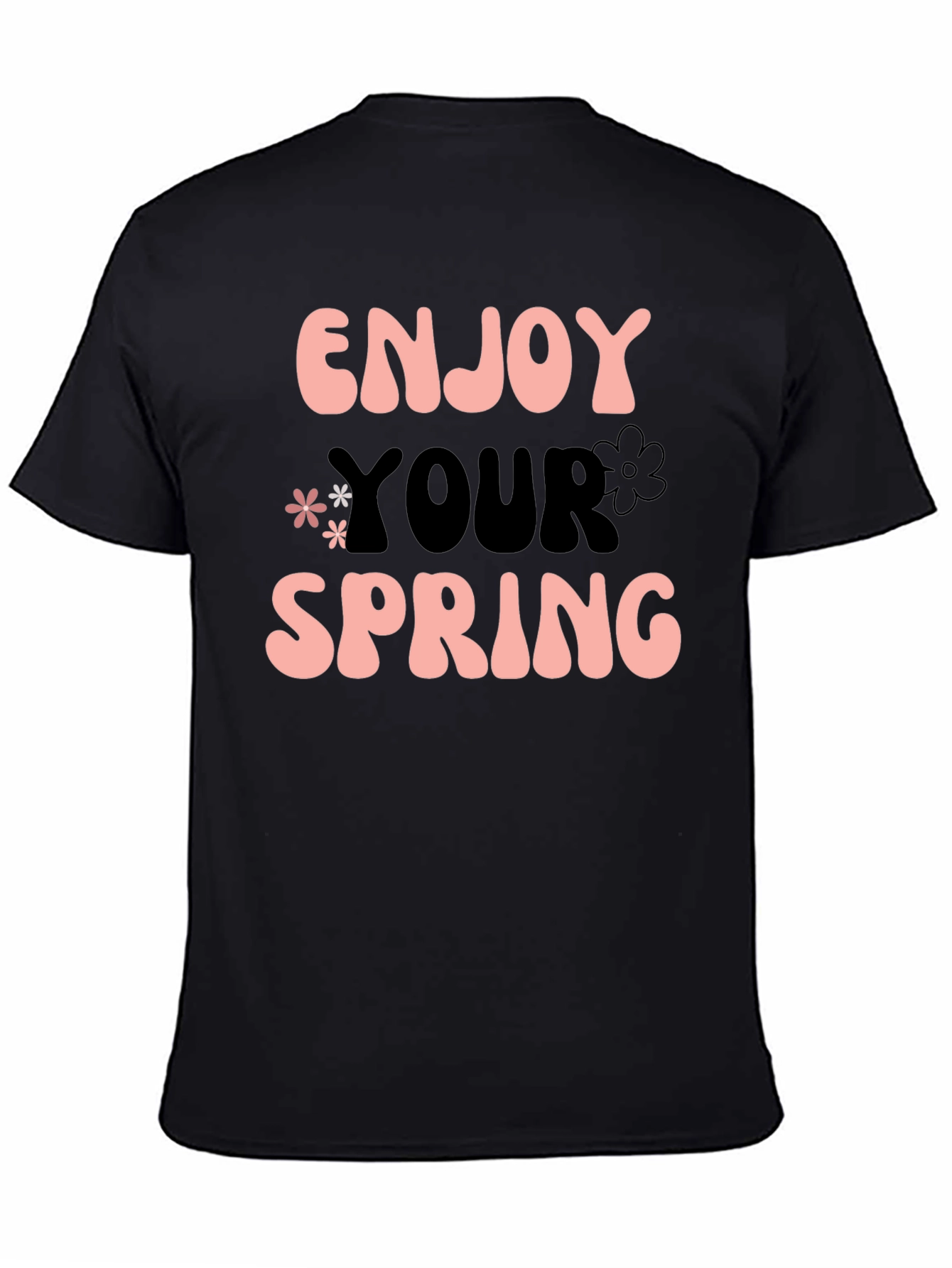 Enjoy Your Spring Graphic Tee - Black