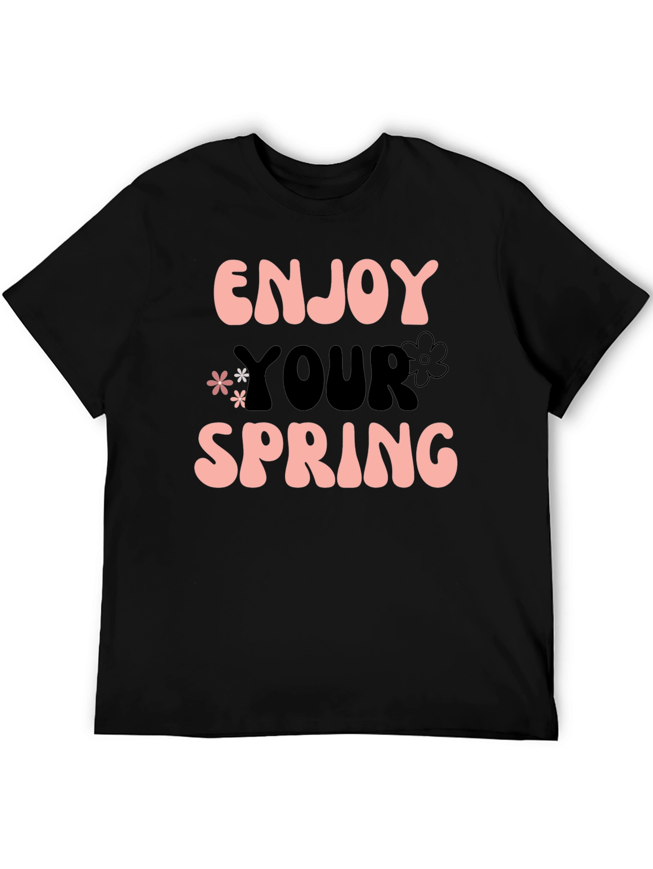 Enjoy Your Spring Graphic Tee - Black