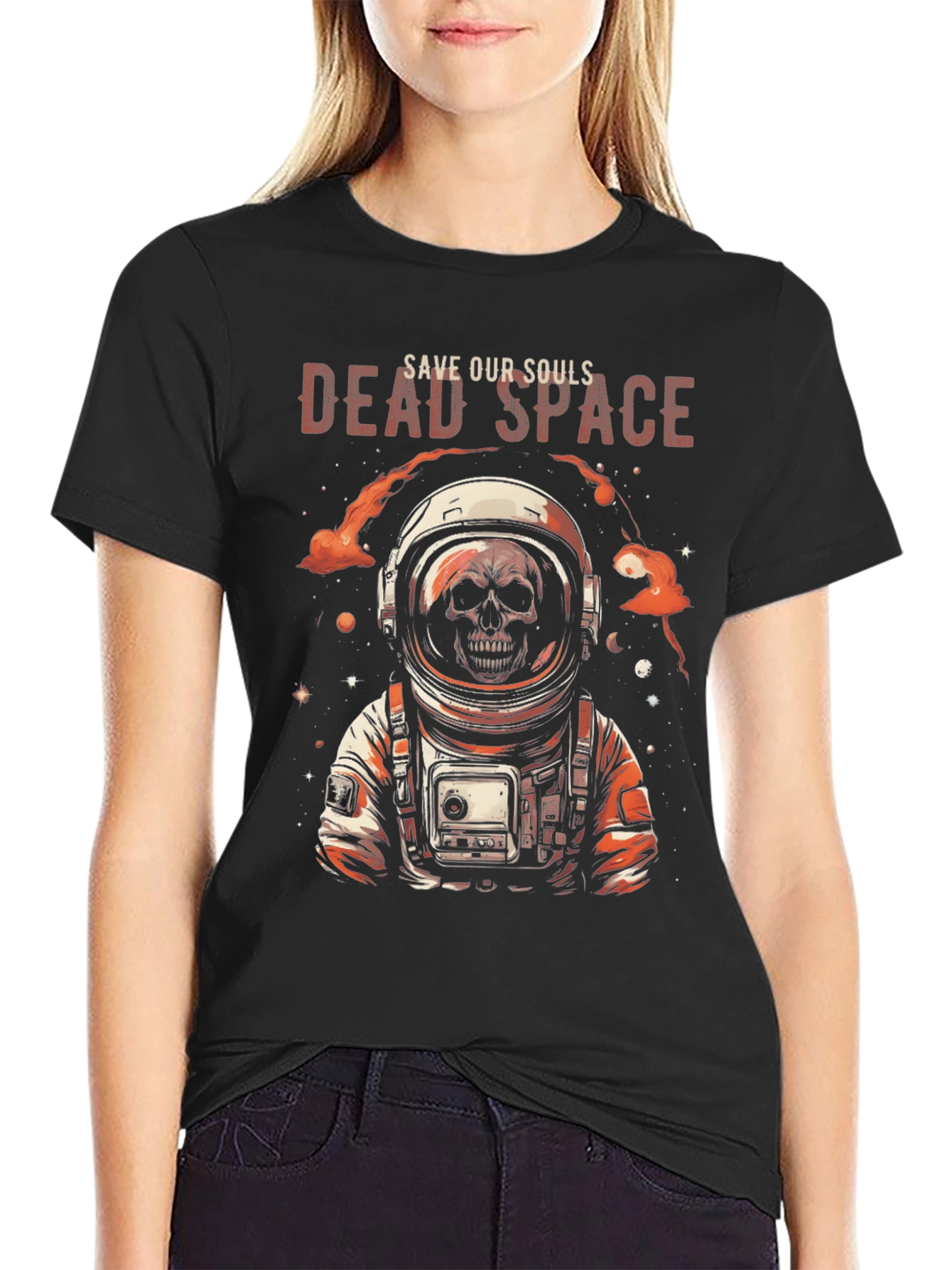 Dead Space Astronaut Skull T-Shirt