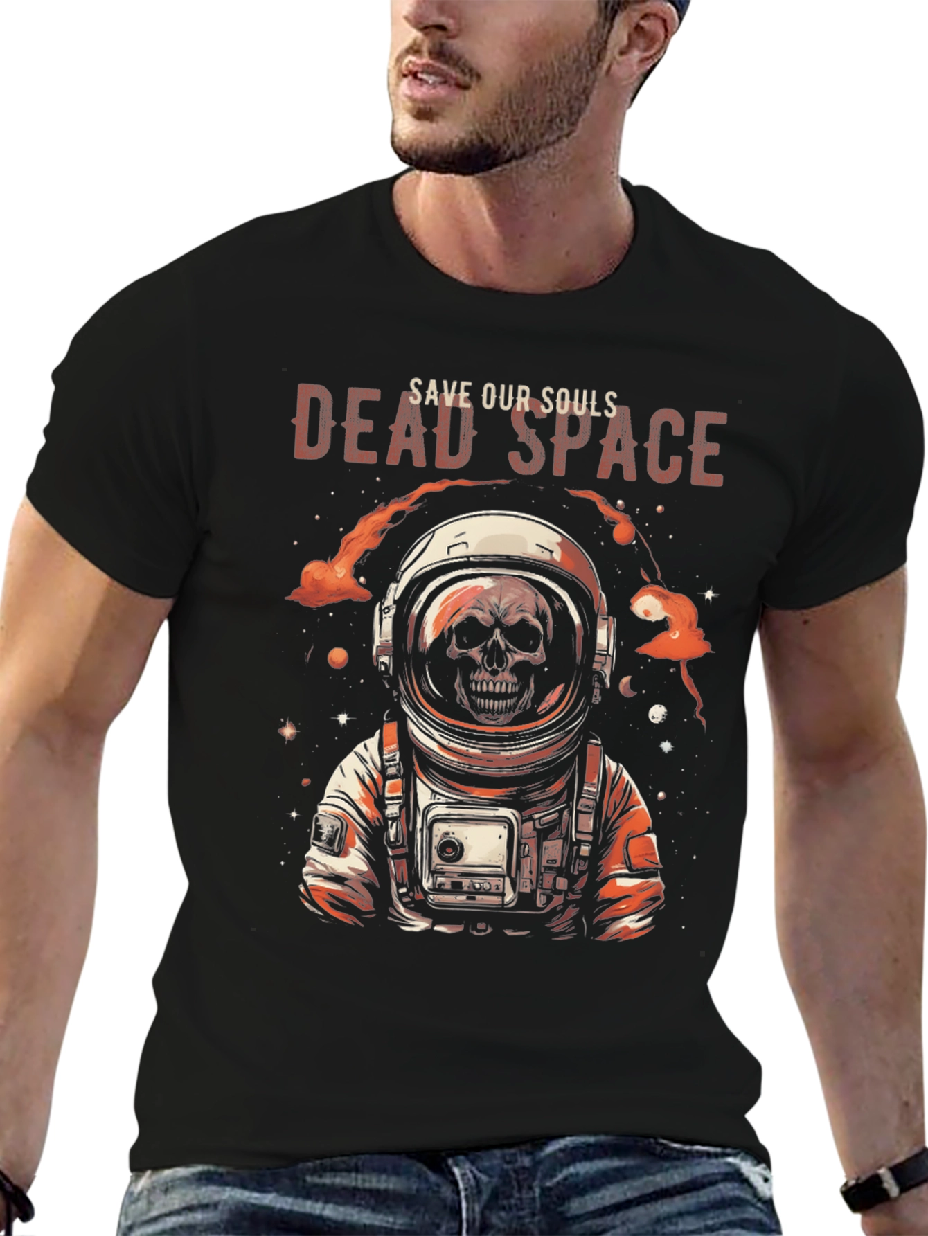 Dead Space Astronaut Skull T-Shirt