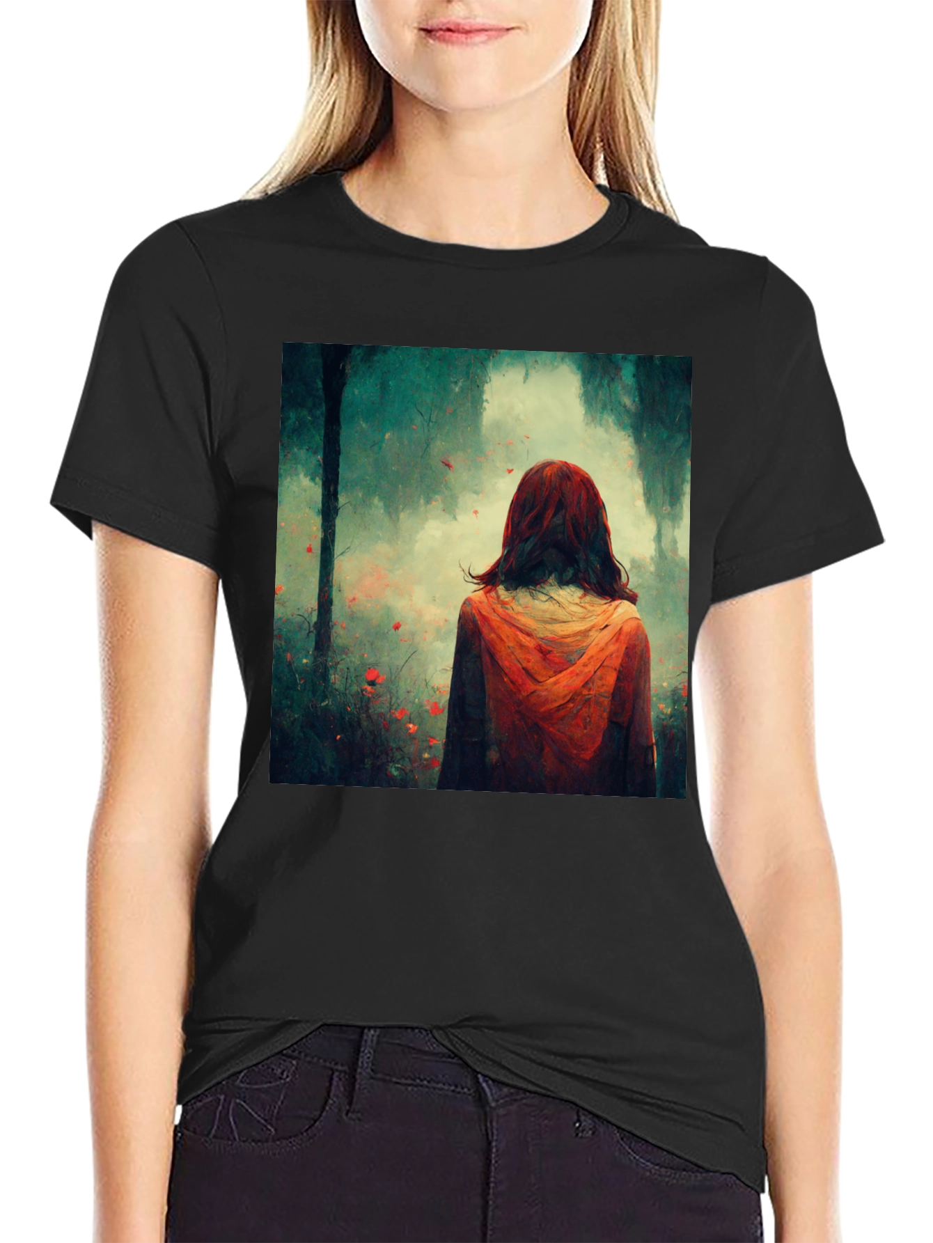 Artistic Forest Wanderer Graphic Tee