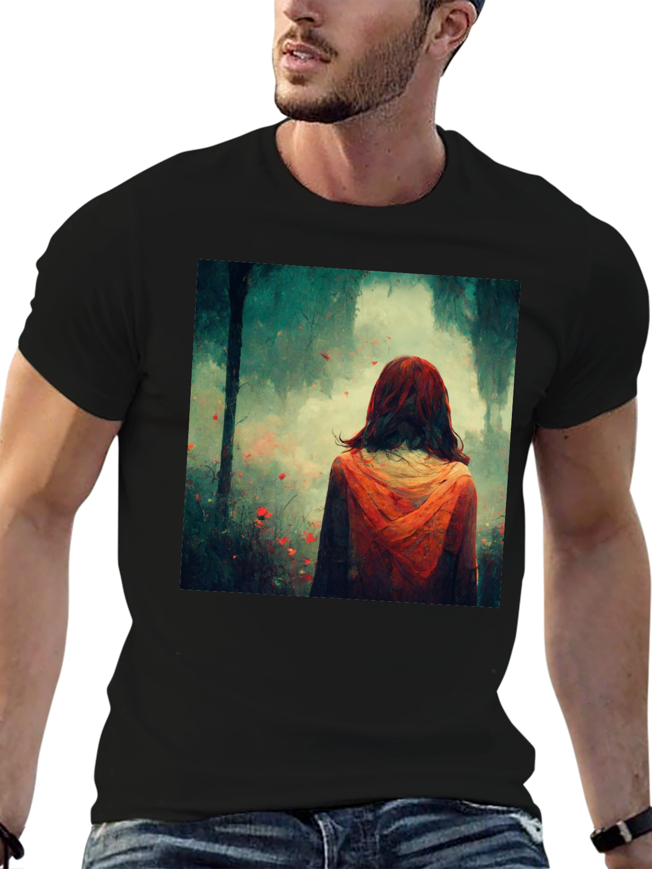 Artistic Forest Wanderer Graphic Tee