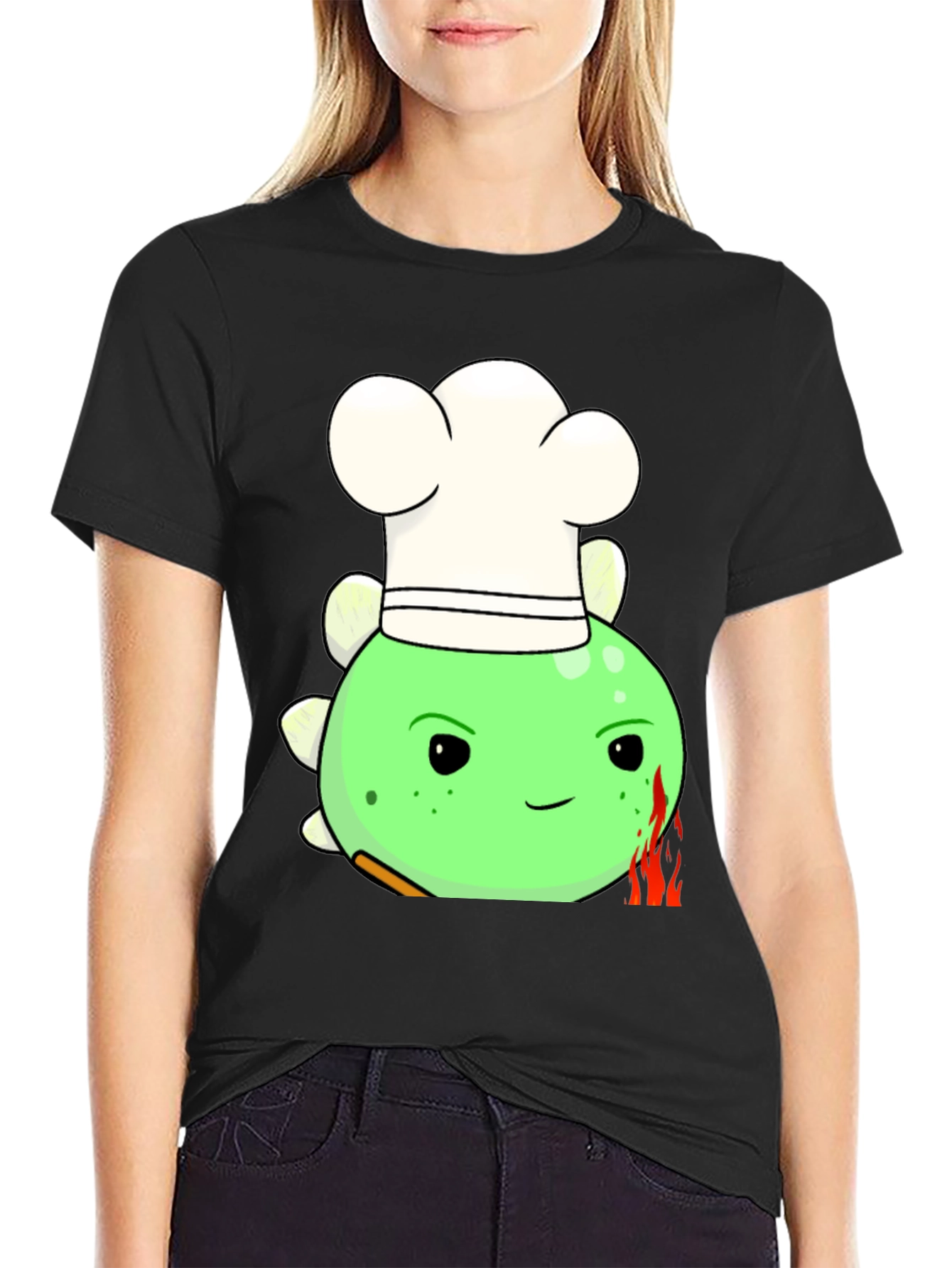 Chef Dino T-Shirt - Funny Cartoon Tee