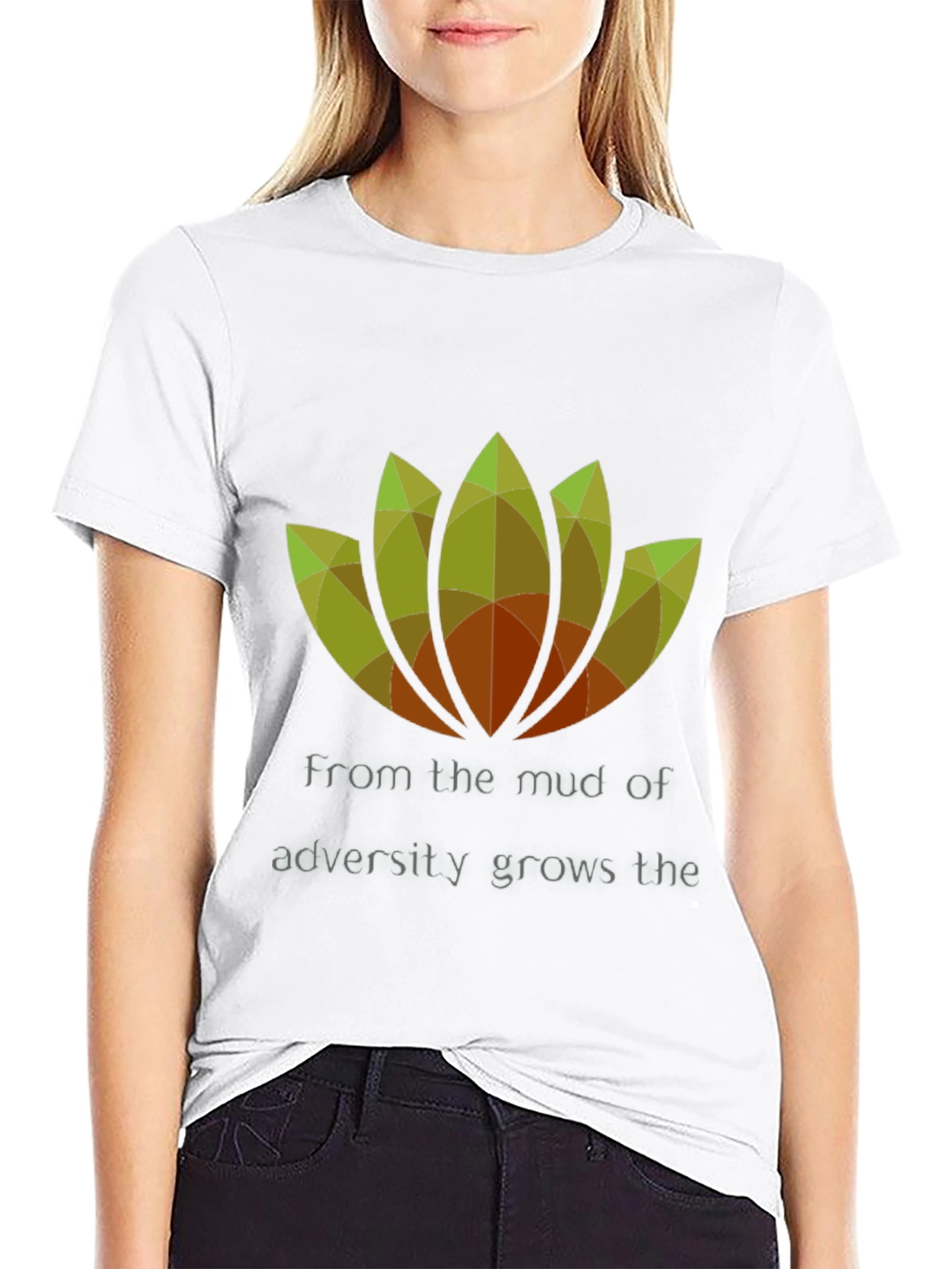 Resilient Lotus Graphic Tee - Black