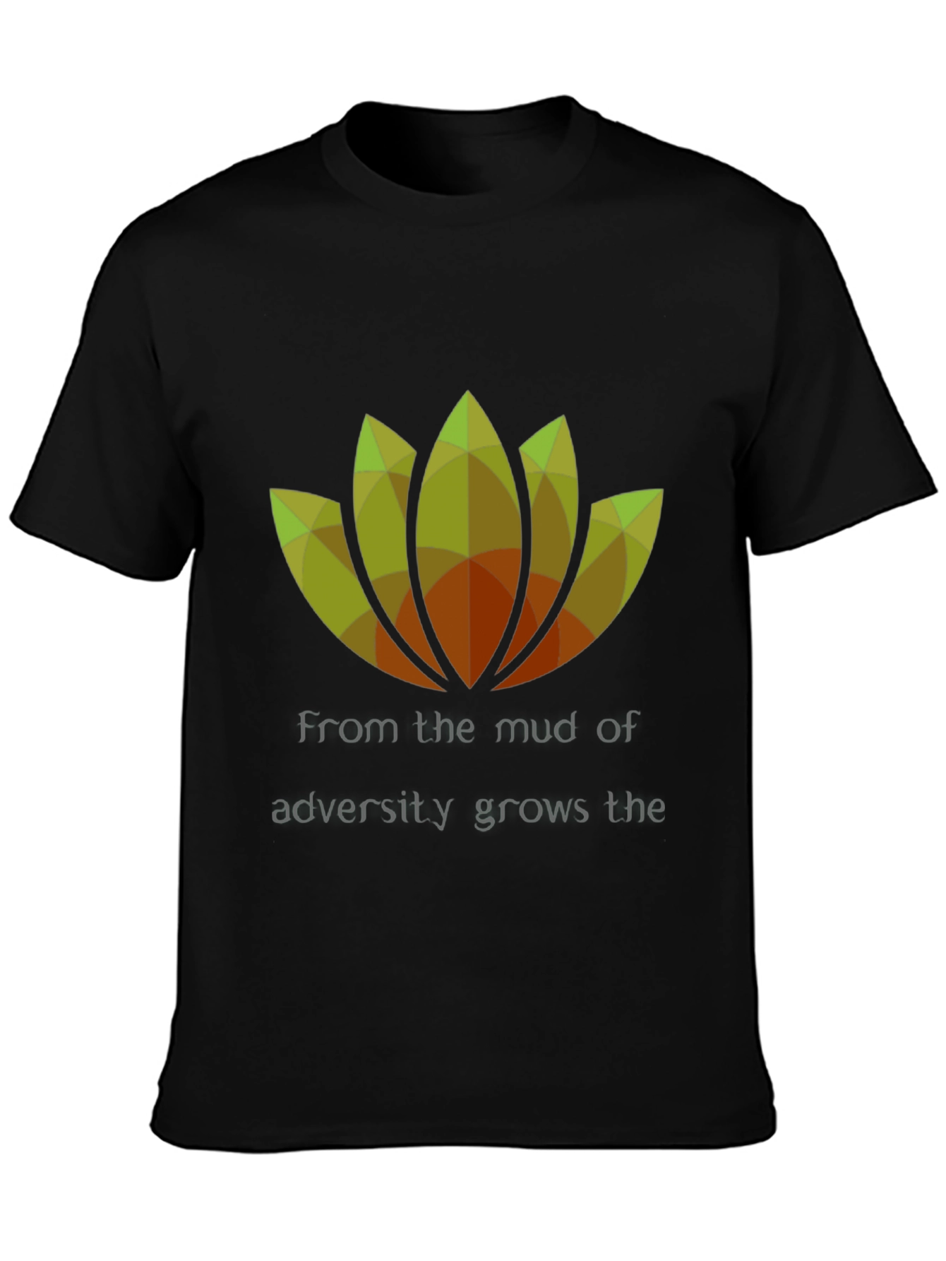Resilient Lotus Graphic Tee - Black