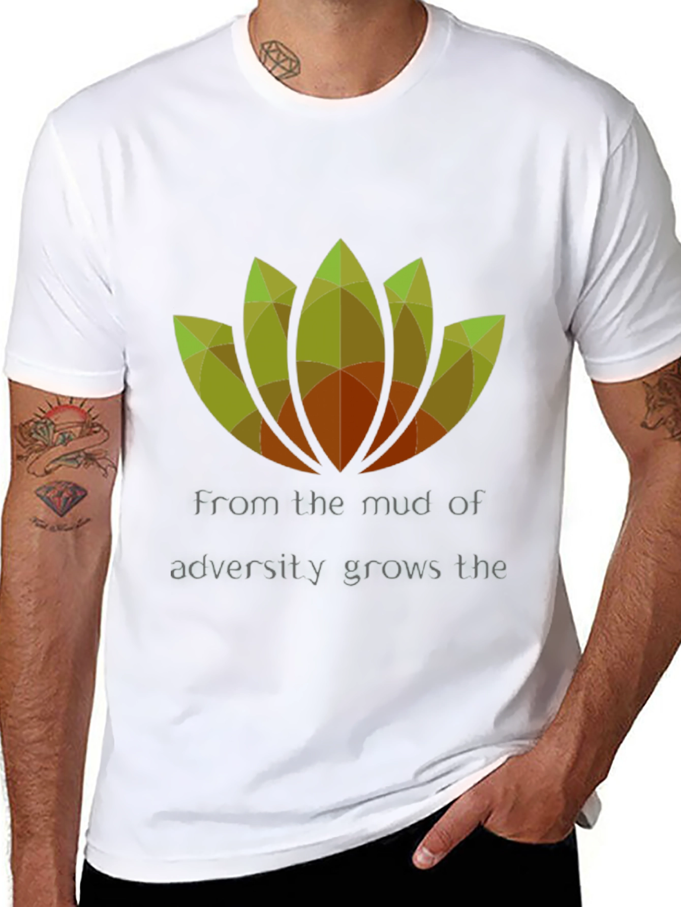 Resilient Lotus Graphic Tee - Black