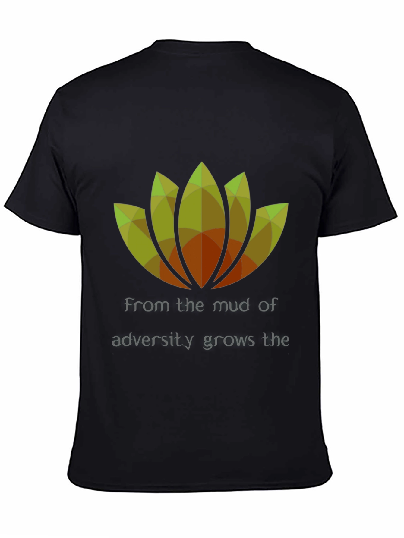 Resilient Lotus Graphic Tee - Black