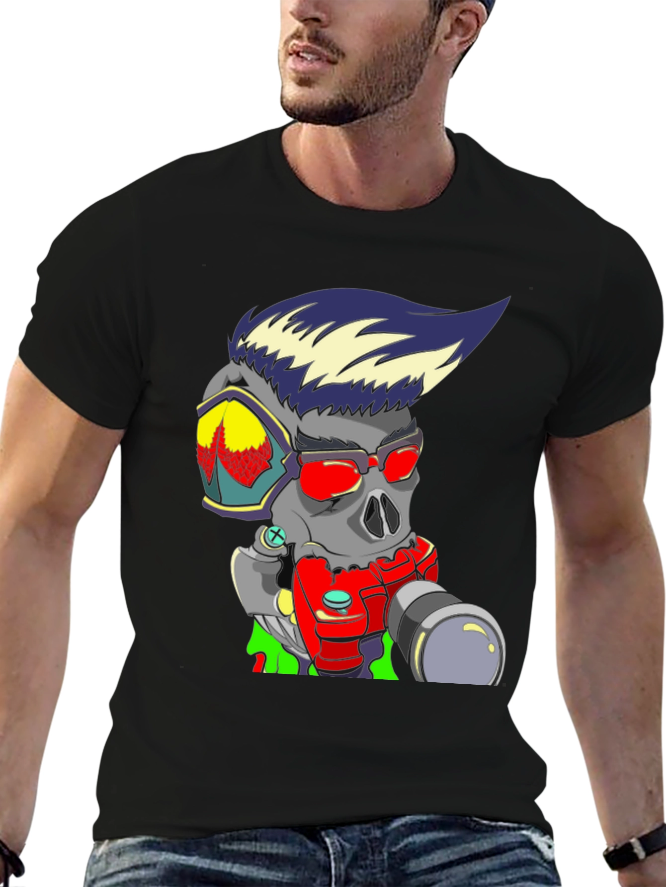 Skull Photographer Graphic Tee - Cool & Edgy Design