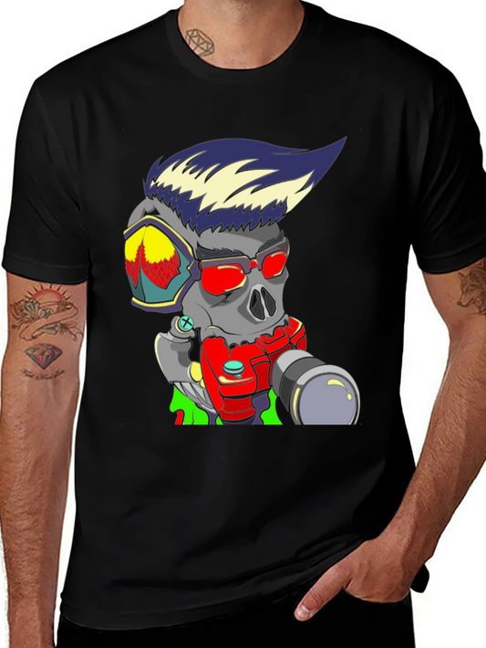 Skull Photographer Graphic Tee - Cool & Edgy Design