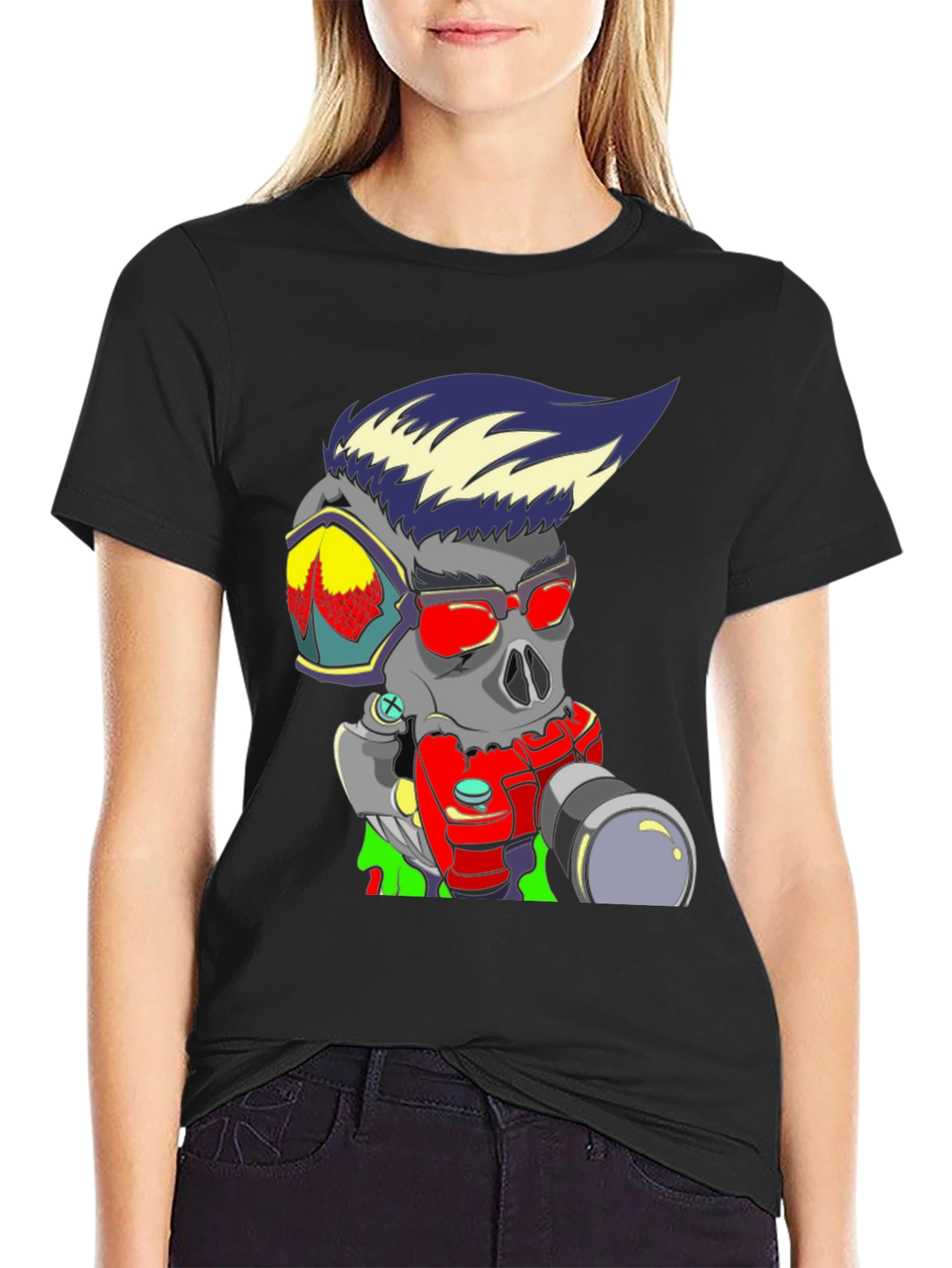 Skull Photographer Graphic Tee - Cool & Edgy Design