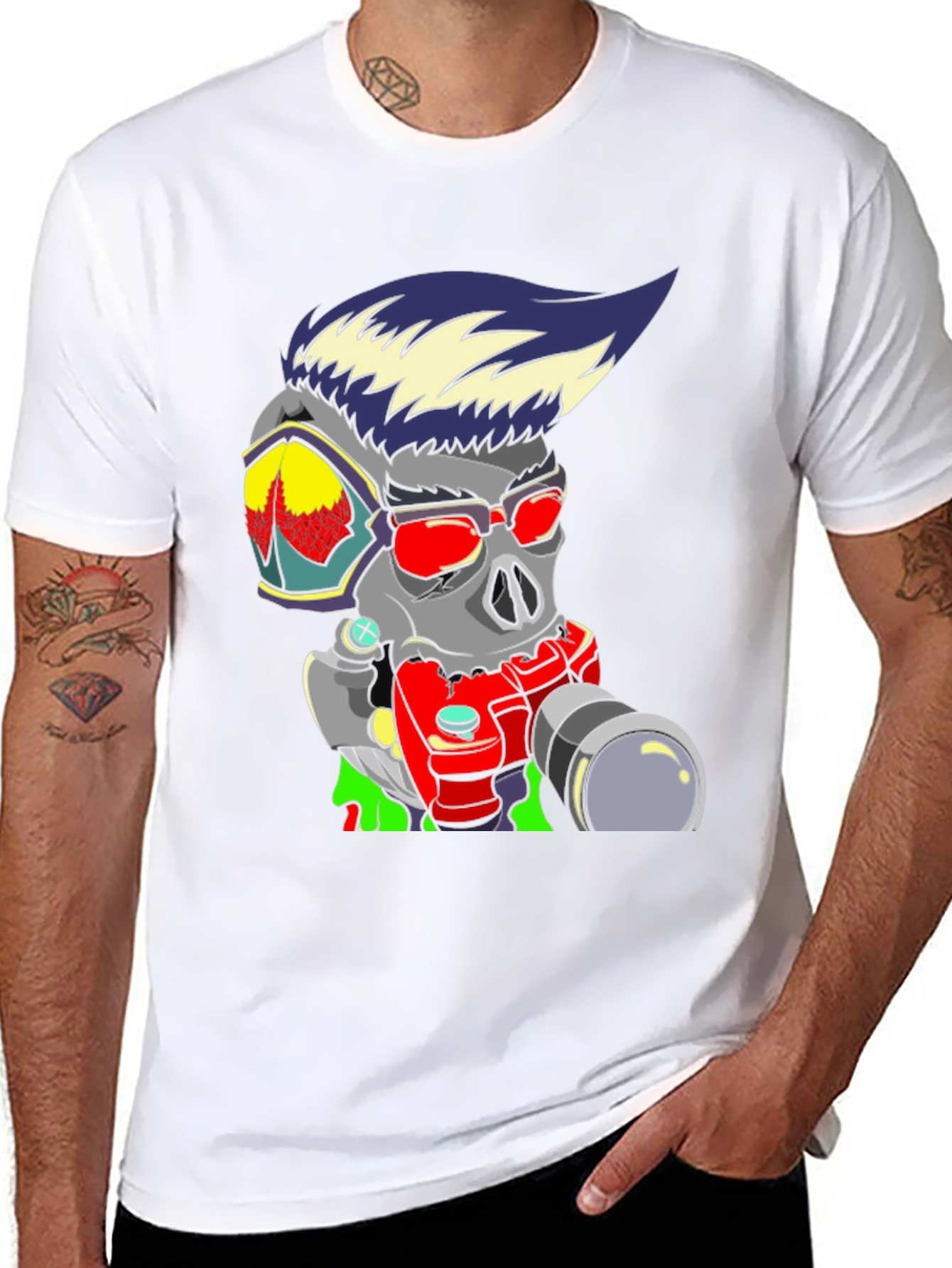 Skull Photographer Graphic Tee - Cool & Edgy Design