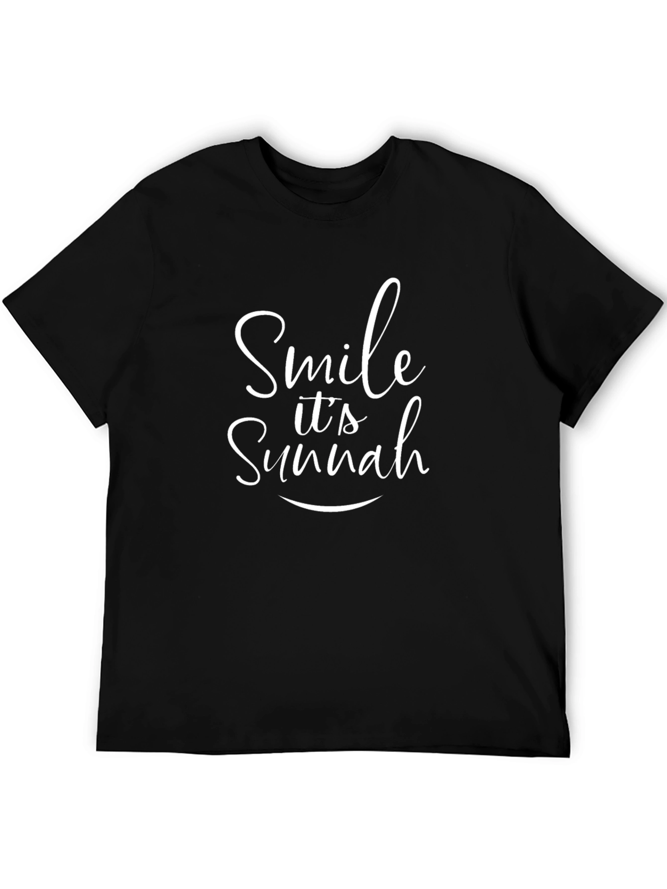 Smile Its Sunnah Black Tee