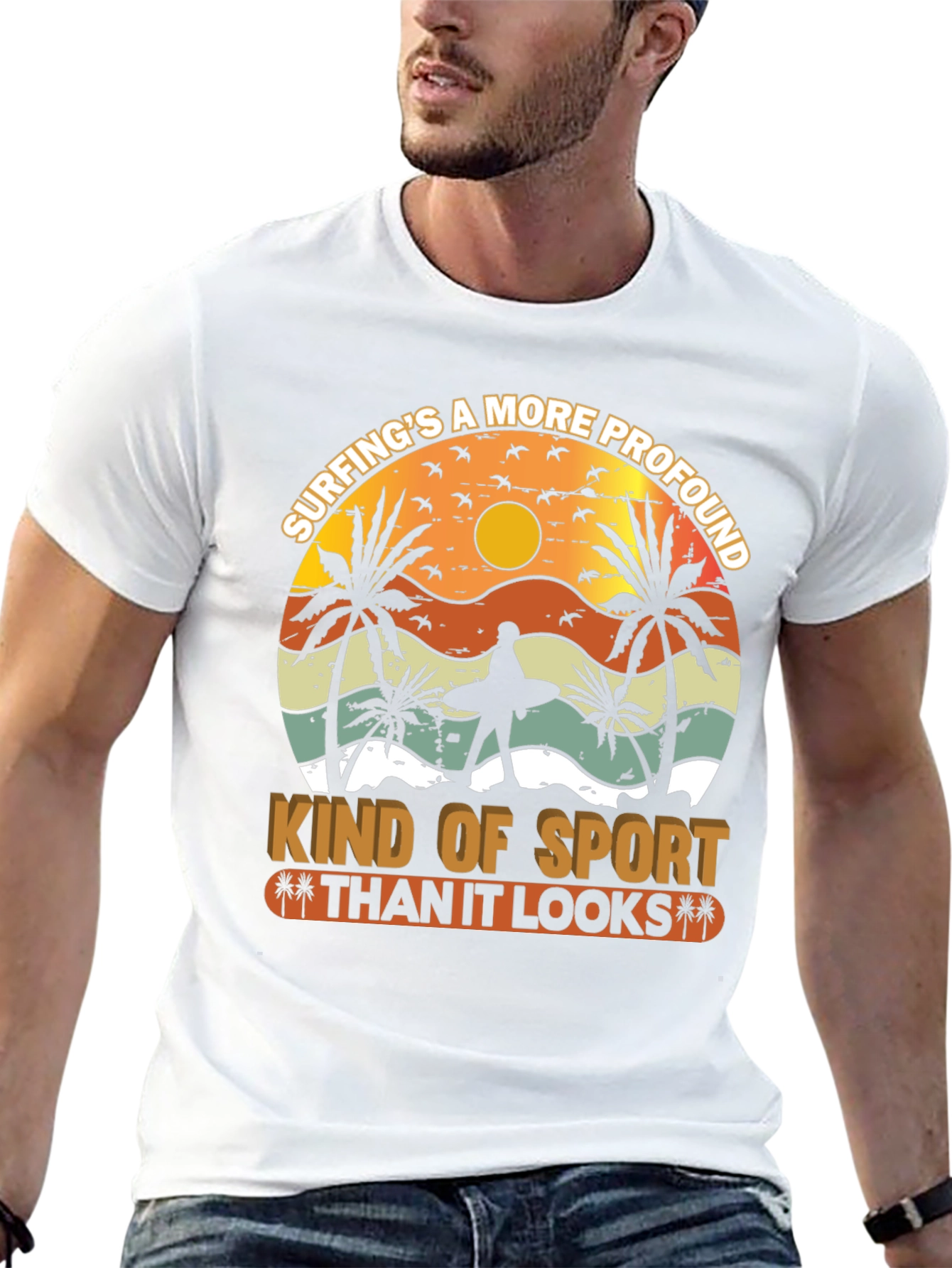 Surfing Profound Sport Graphic Tee
