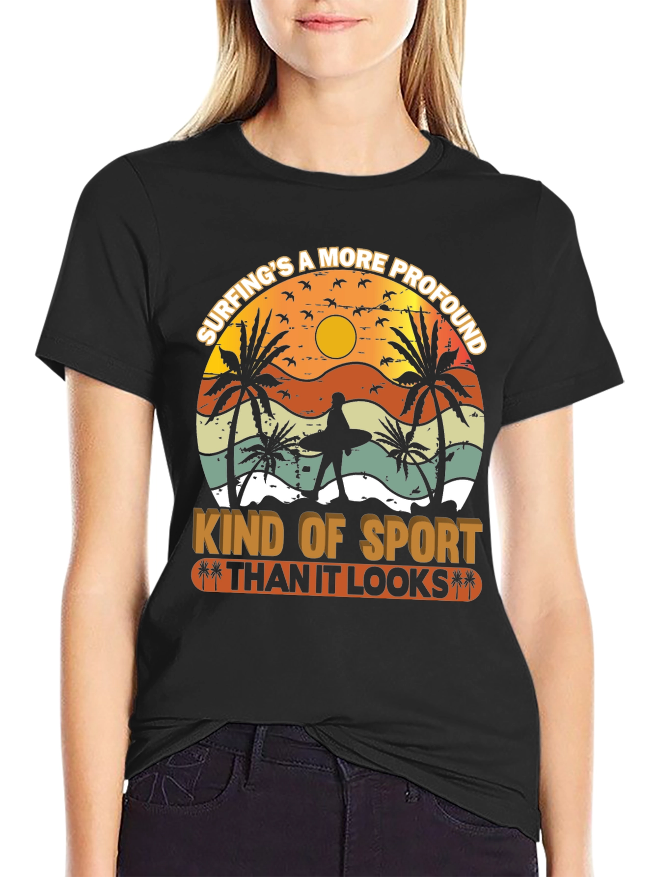 Surfing Profound Sport Graphic Tee
