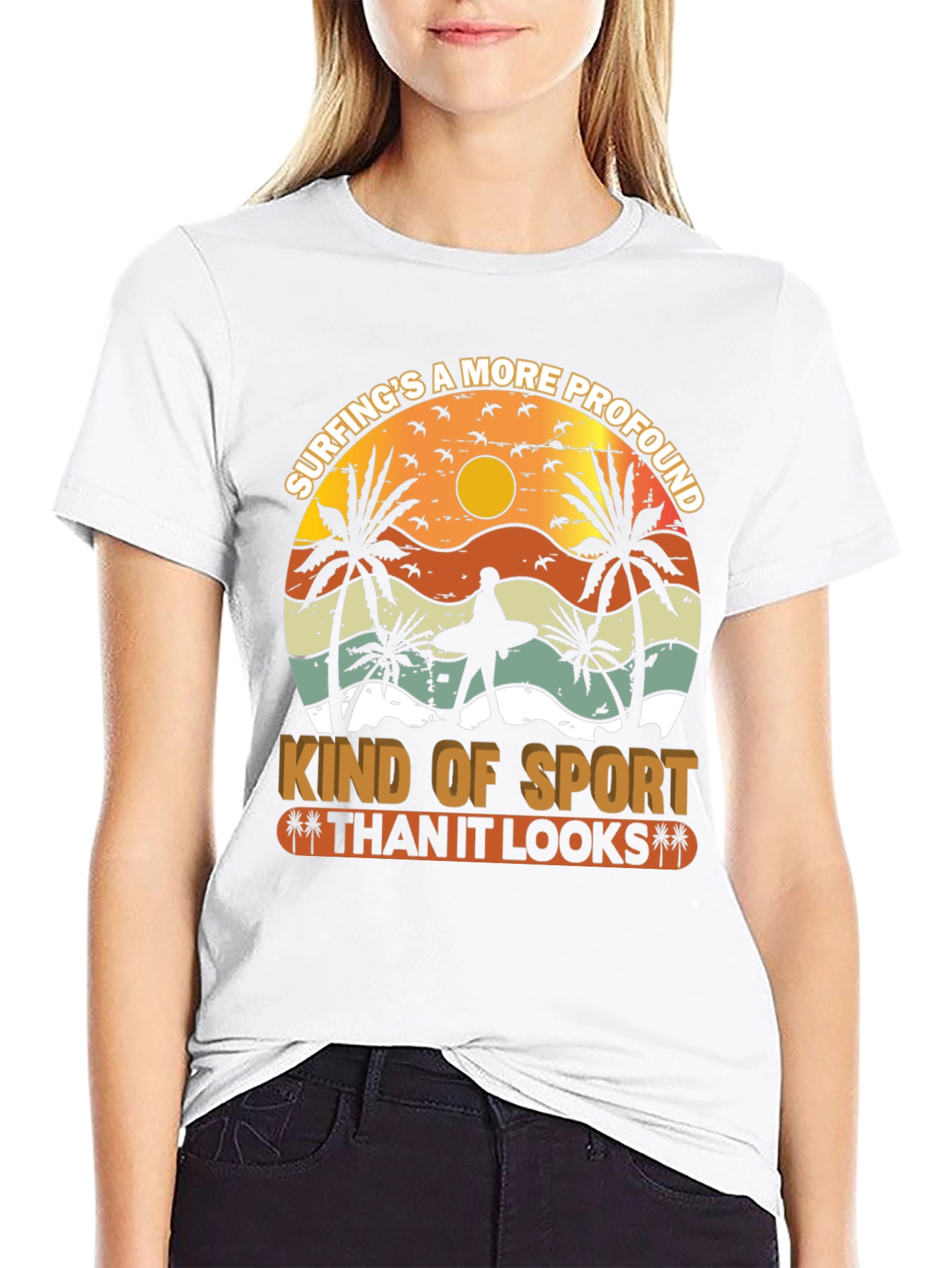 Surfing Profound Sport Graphic Tee