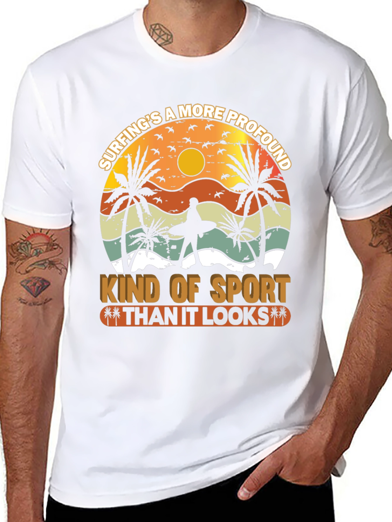Surfing Profound Sport Graphic Tee