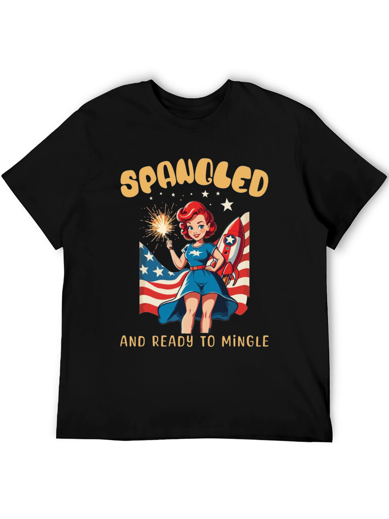 Spangled and Ready to Mingle Graphic Tee