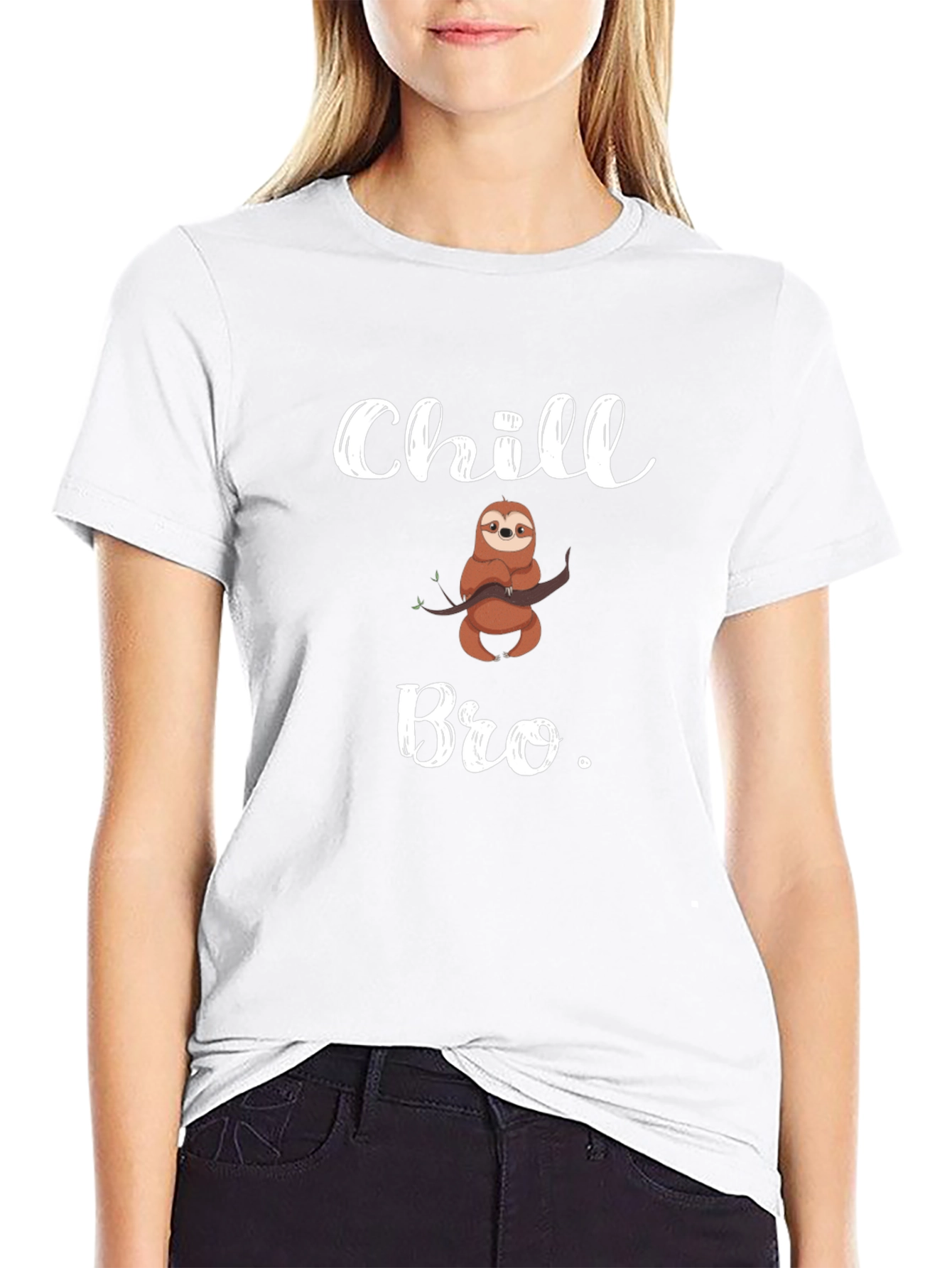 Chill Bro Sloth Graphic Tee - Relaxed Vibe